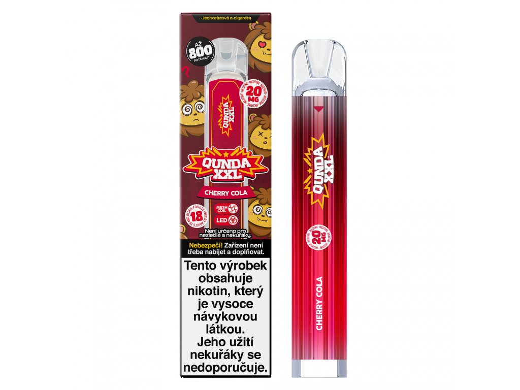 Nicotine Vape: Qunda XXL Cherry Cola Nicotine Vape: Qunda XXL Cherry Cola