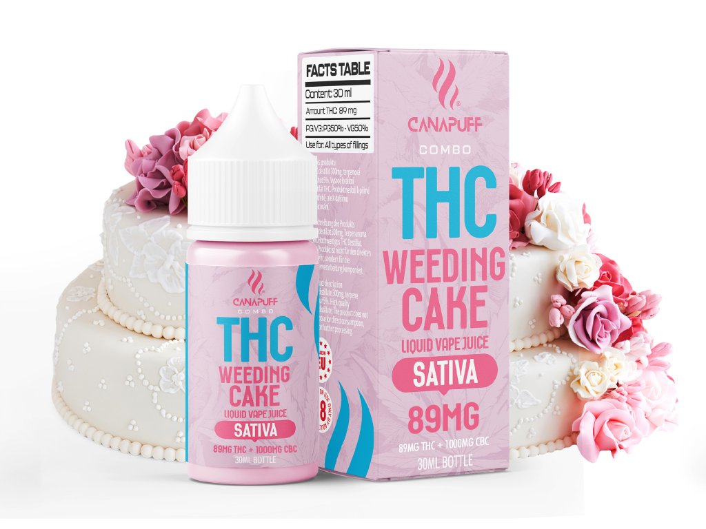 THC Liquid 89mg THC/1000mg CBC - Weeding Cake - 30ml