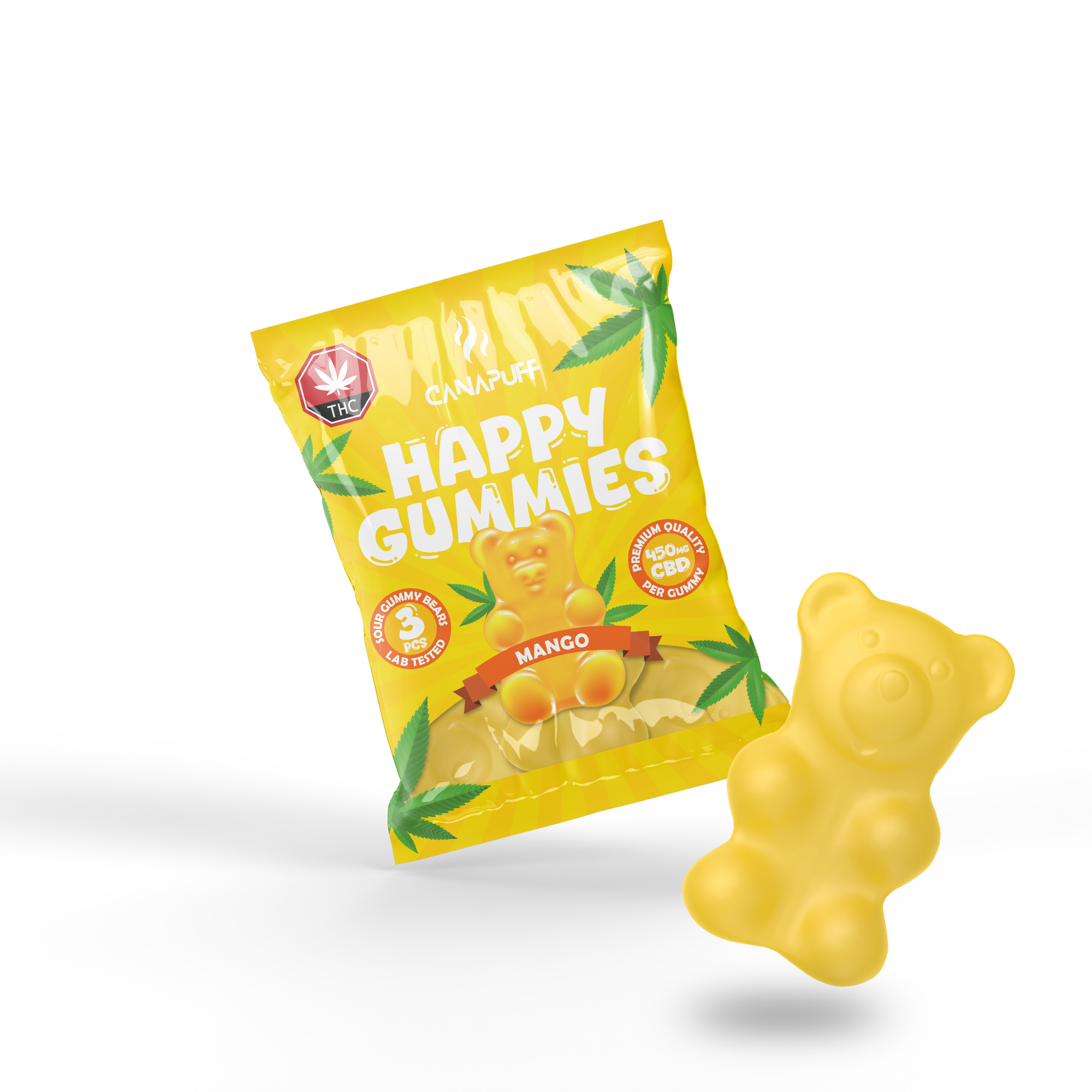 Canapuff - CBD Gummies - Mango