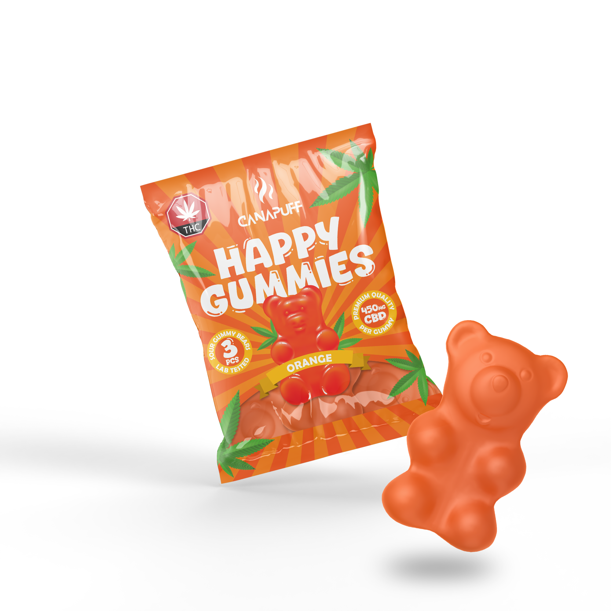 Canapuff - CBD Gummies - Arancia