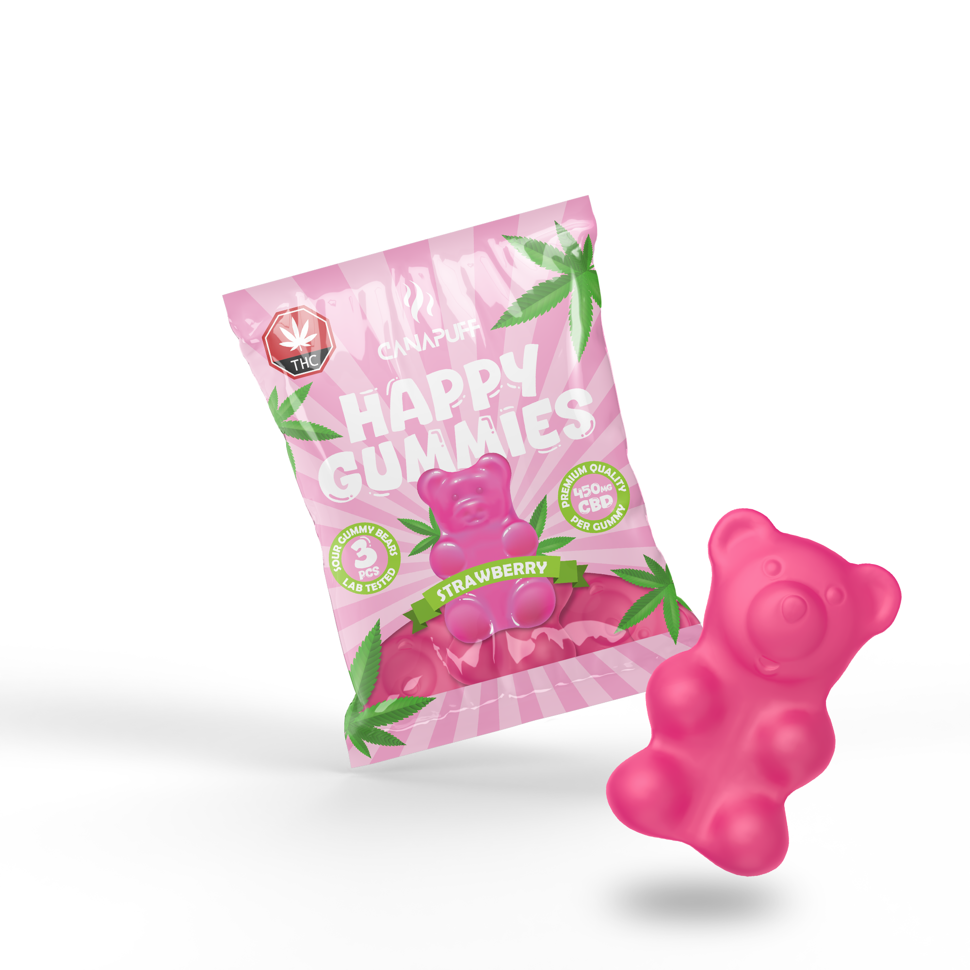Canapuff - CBD Gummies - Fragola