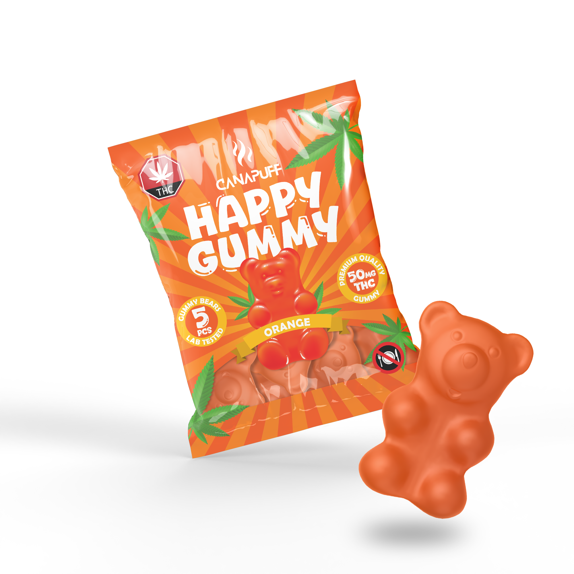 THC gumicukor narancs