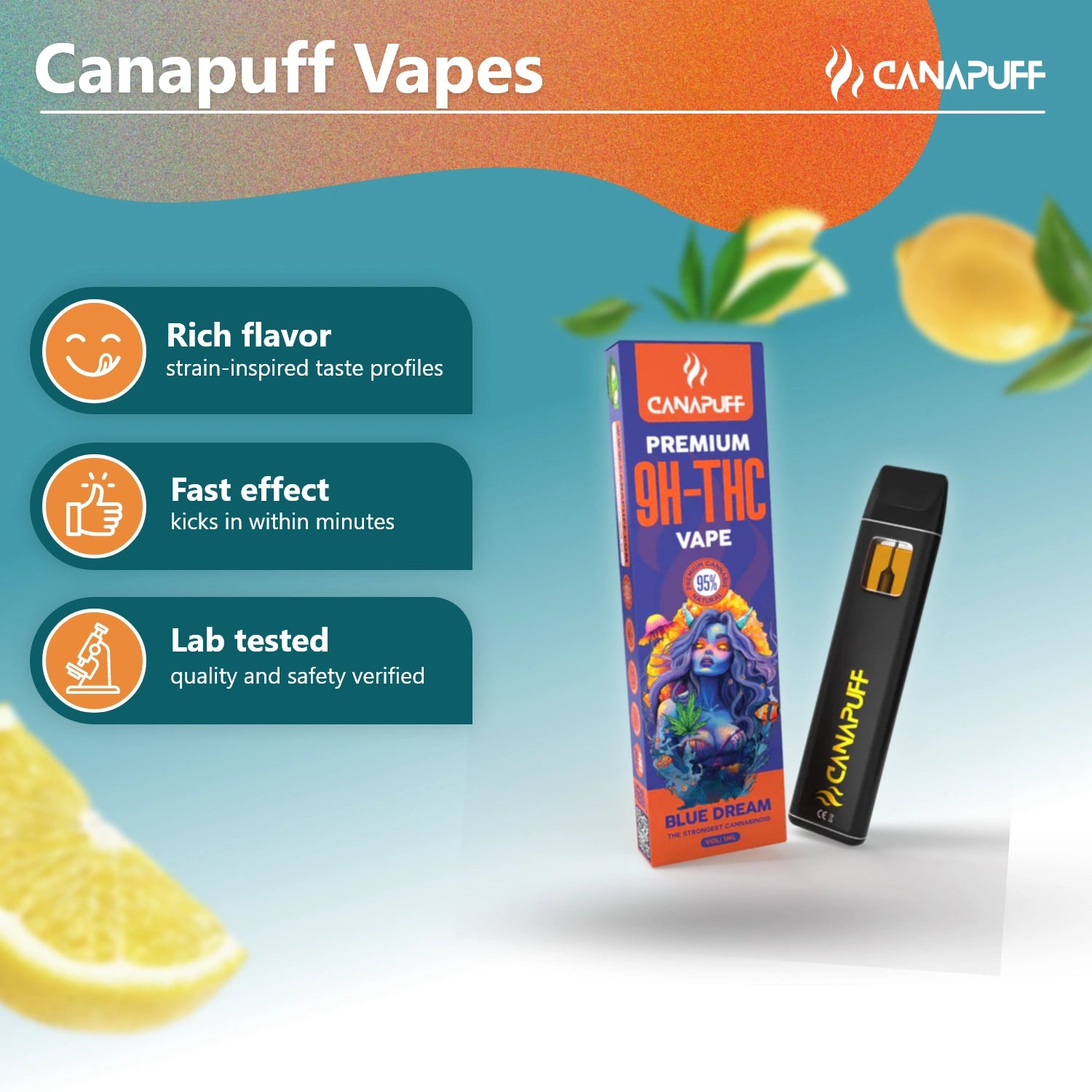 Blue Dream 95% 10-OH-THC - Canapuff - Vape - 1ml