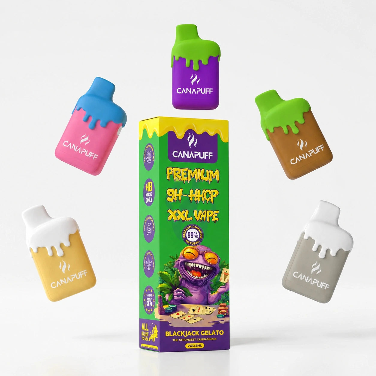 9H-HHCP XXL Waporyzator Blackjack Gelato 99% 2ml