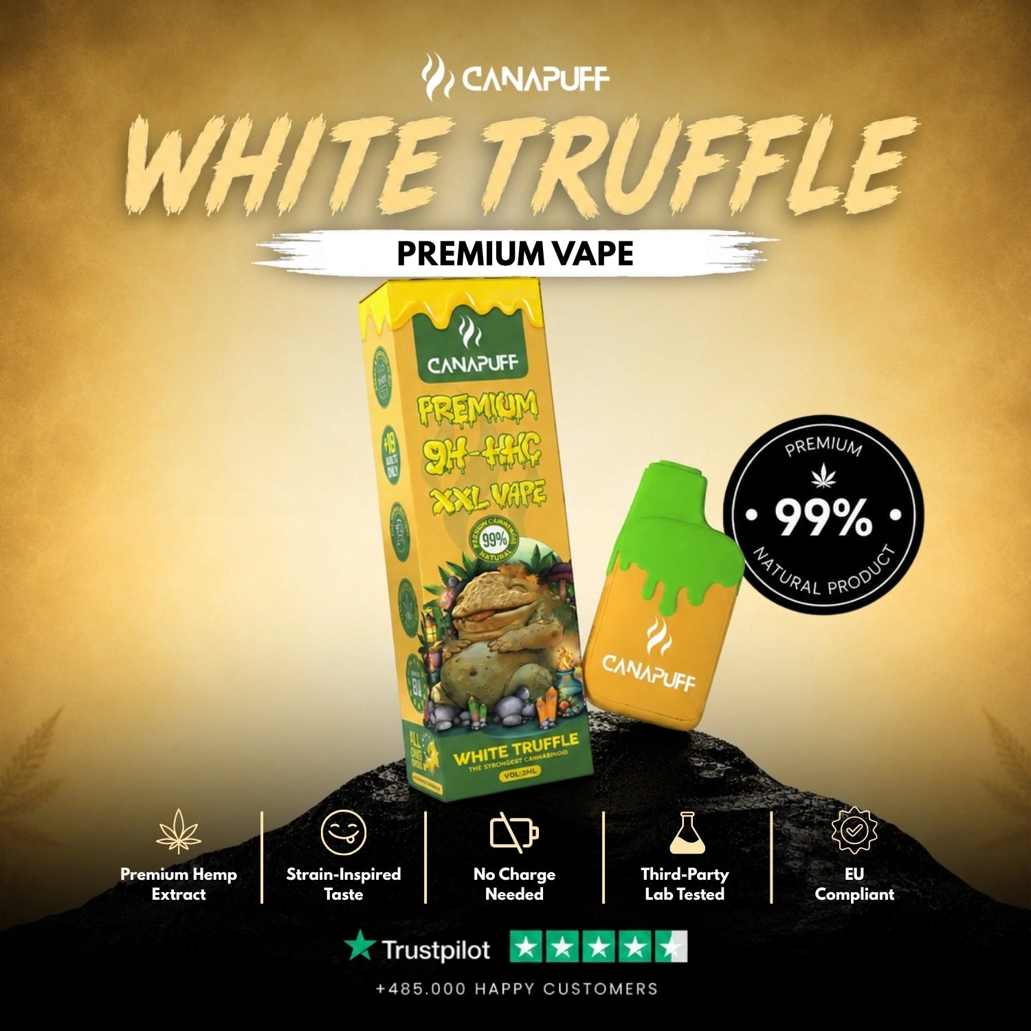 9H-HHC XXL Vape White Truffle %99 2ml