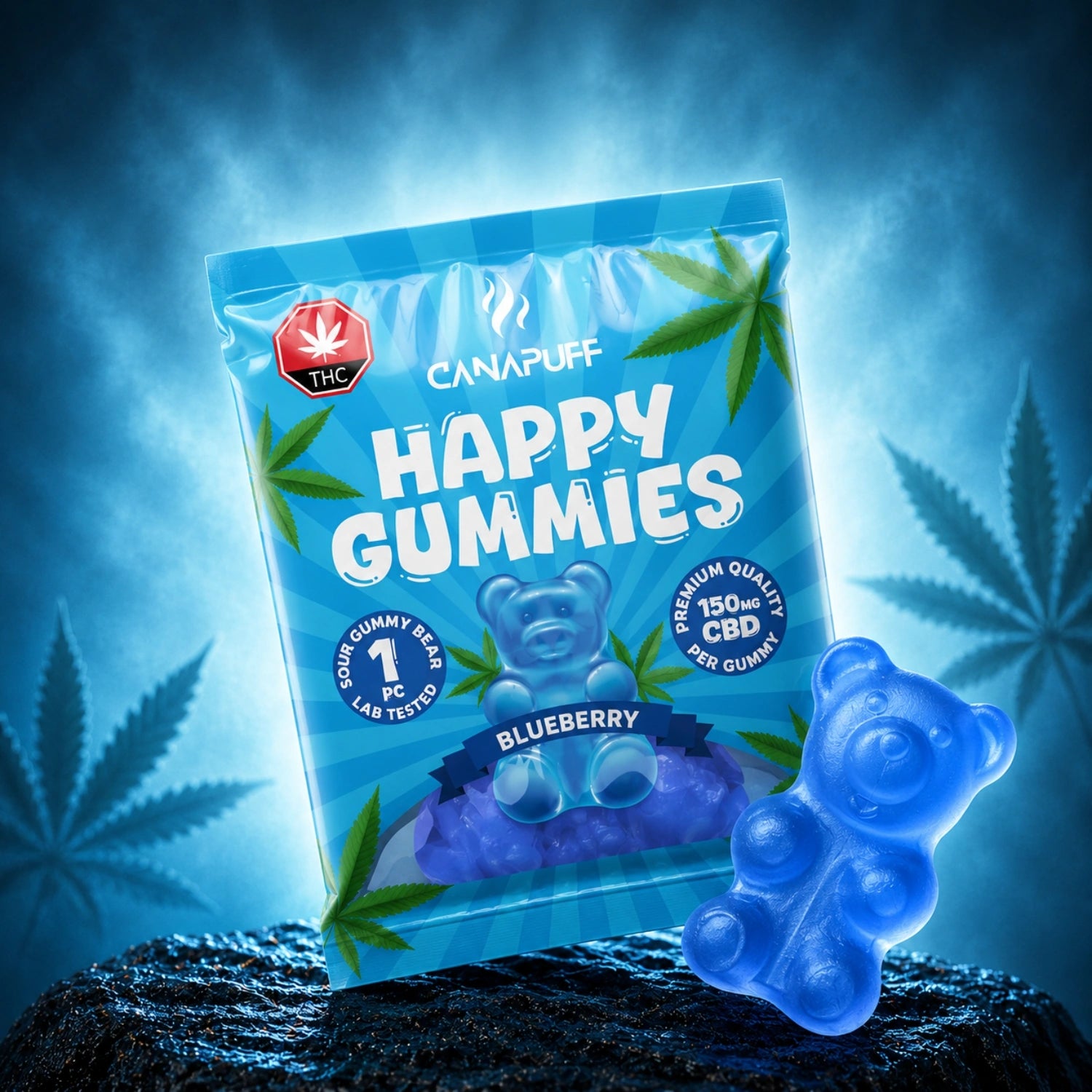 CBD Gumeni bomboni Borovnica
