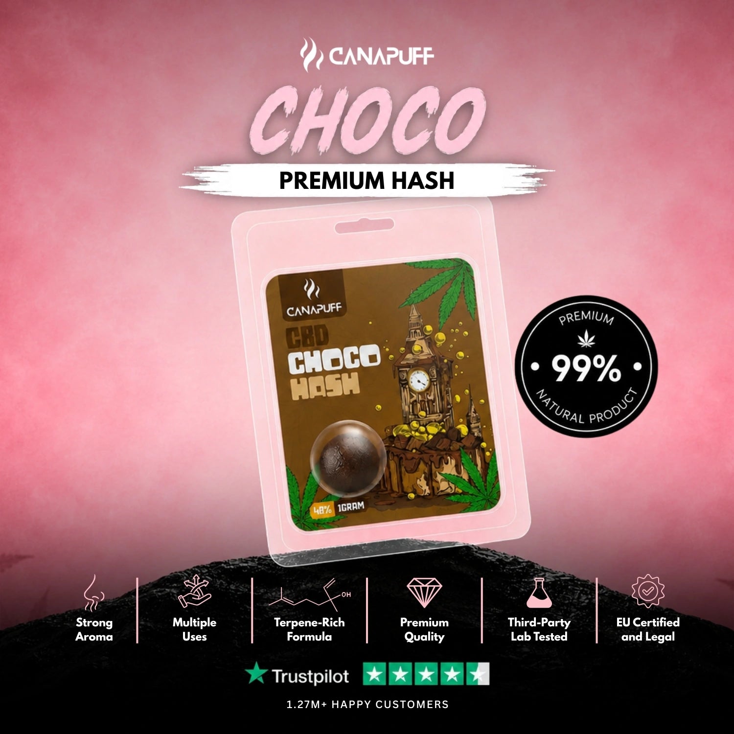 CBD Hash Choco 60%