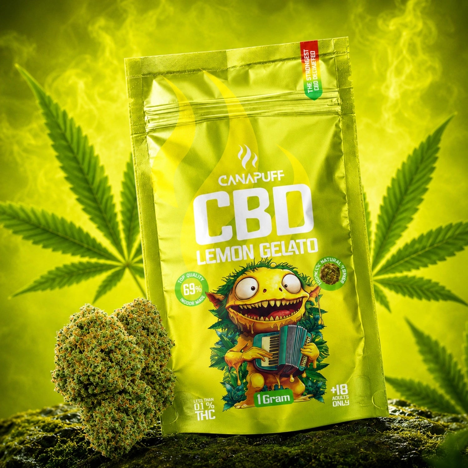 CBD Virágzat Lemon Gelato 69%