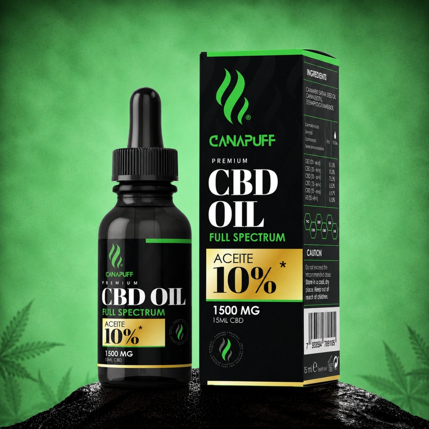 CBD Plnospektrální olej 10 % 15 ml