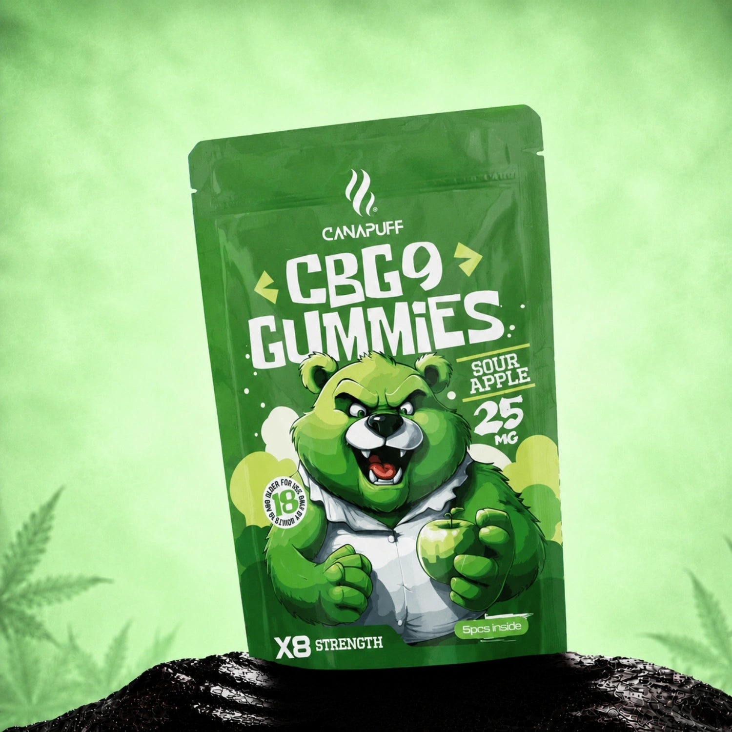 CBG9 Gummies Ξινό μήλο