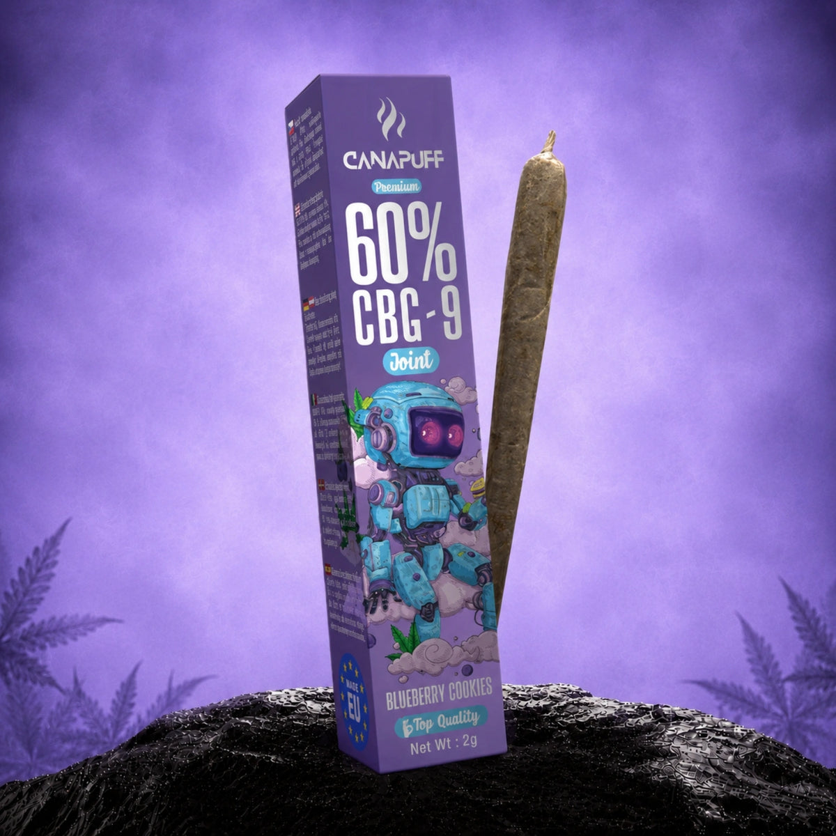 Eybna イブナ CBD CBN CBG 10ml ブルーベリークッキーズ CBG9 Joint 60% Blueberry Cookies | 2g Potent Flavor