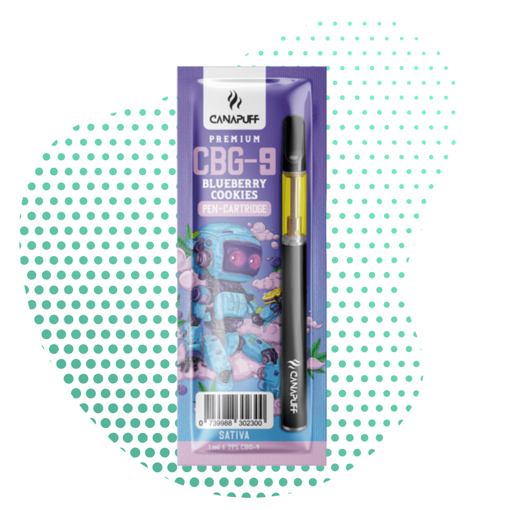 Canapuff - Blueberry Cookies - CBG9 79% - Pen+Cartridge Canapuff