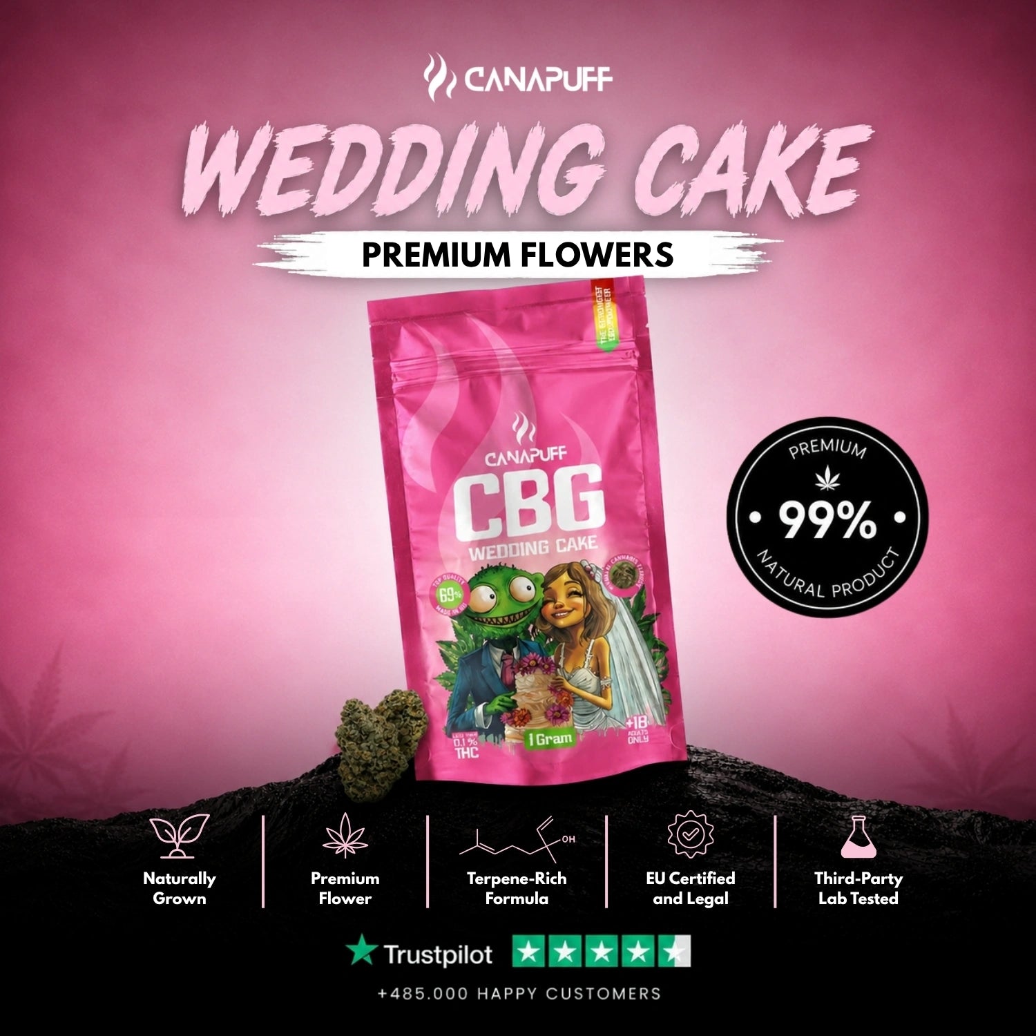 CBG Kwiaty Wedding Cake 69%