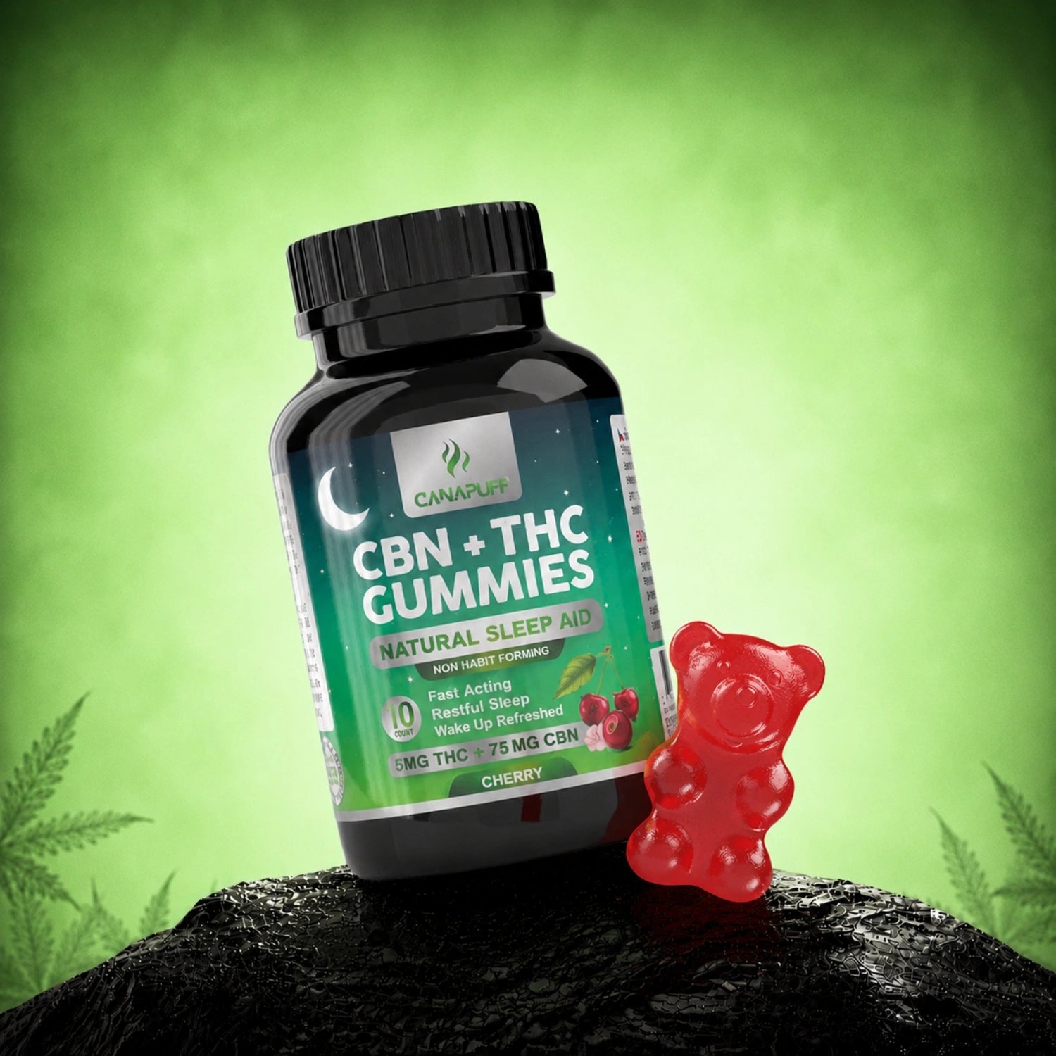 CBN+THC Gummies Körsbär