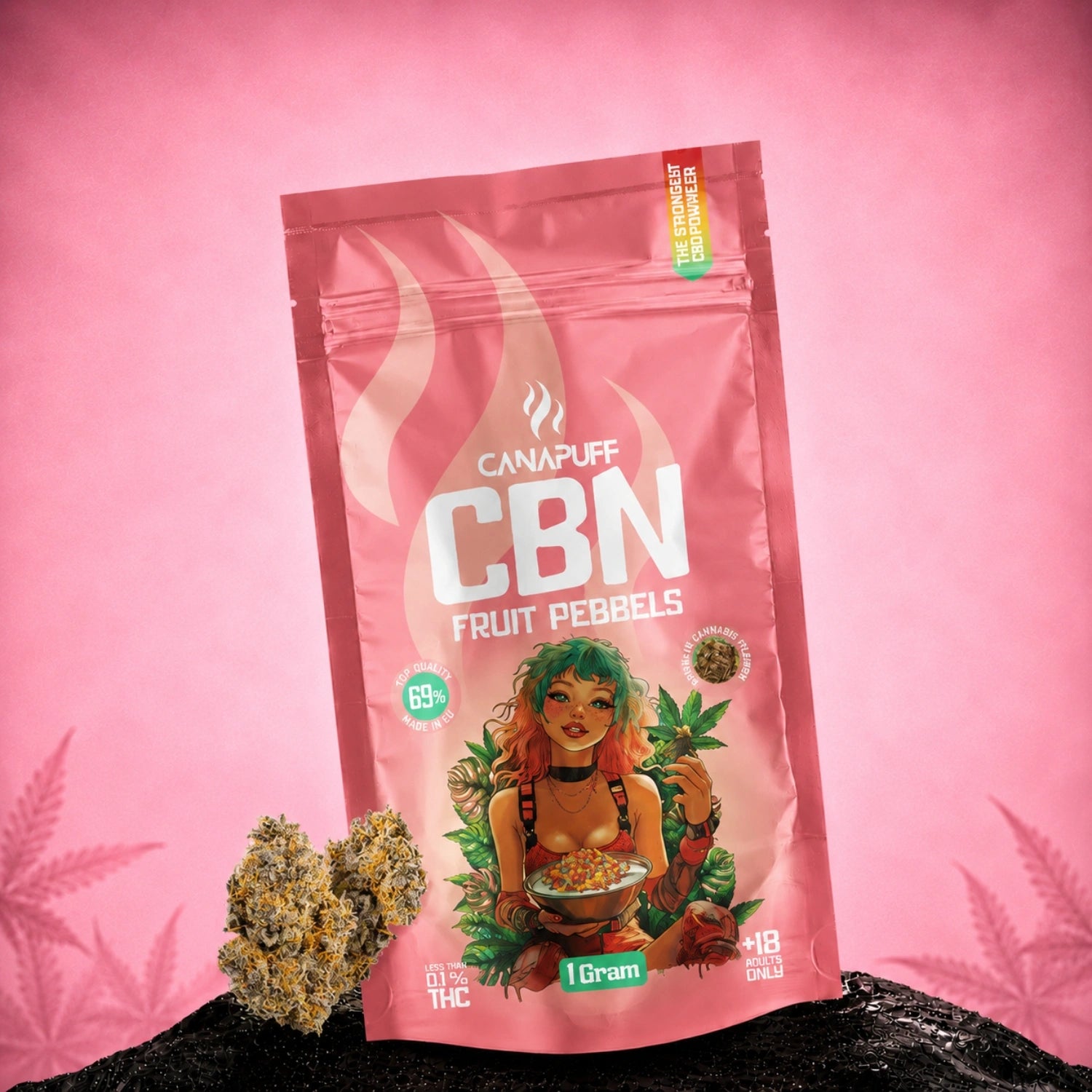 CBN Квіти Фрукти Pebbels 69%