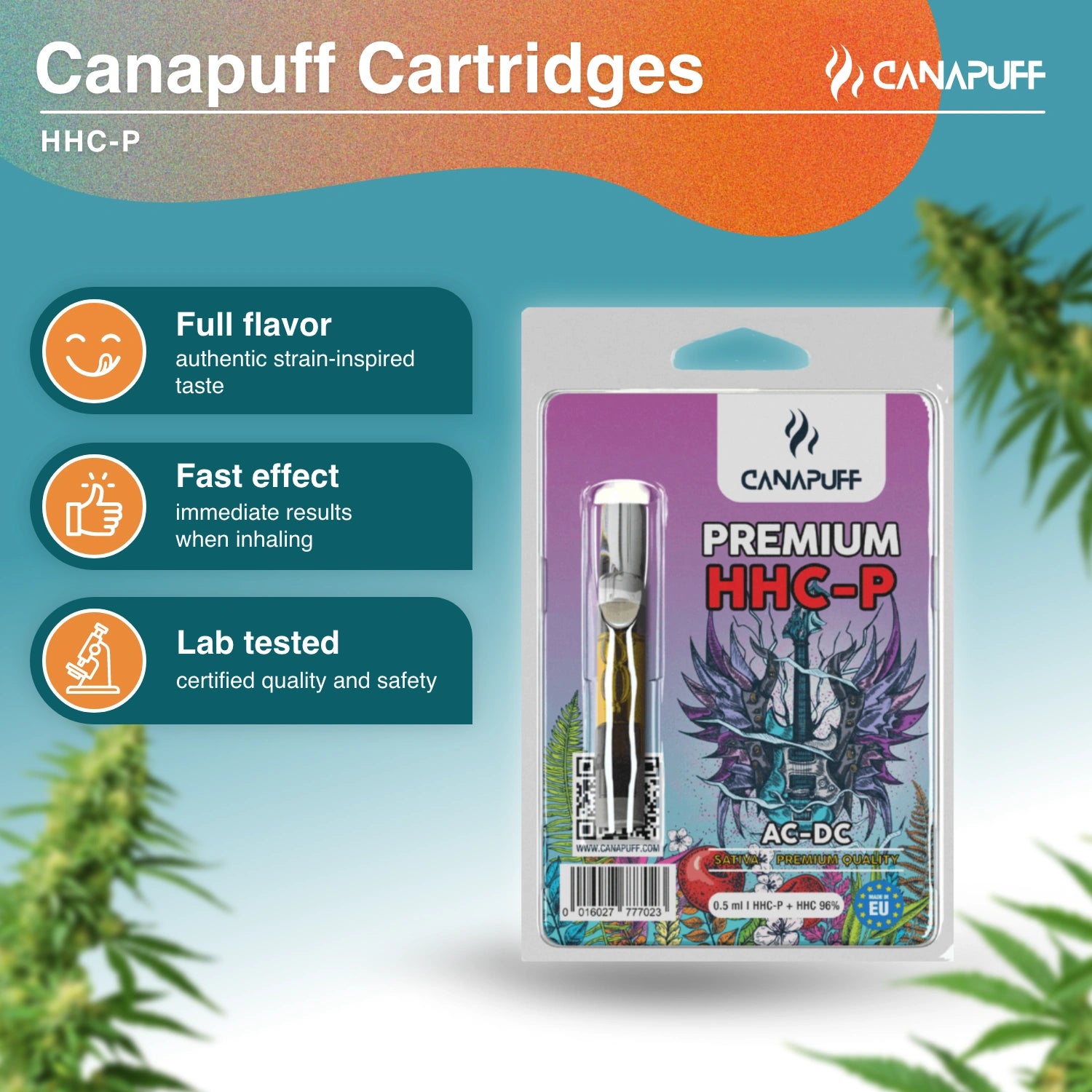 AC-DC - HHC-P 96% - cartridge - CanaPuff