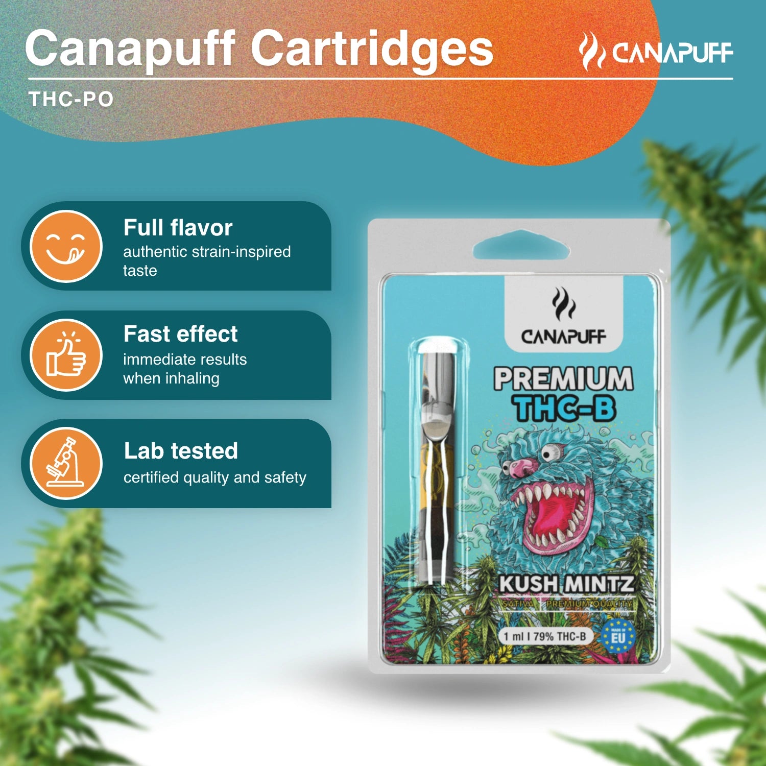 Kush Mintz - THC-B 79% - cartridge - CanaPuff