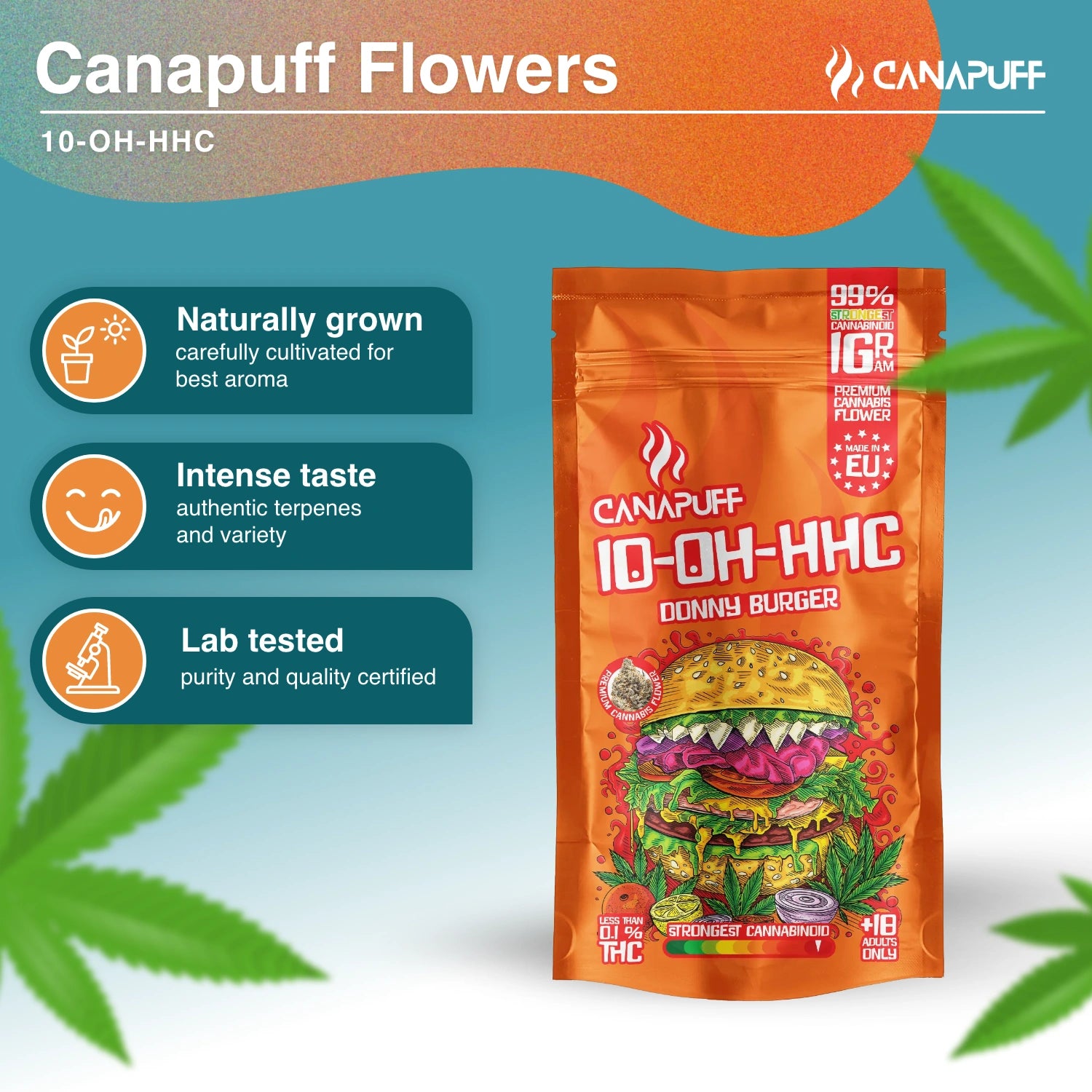 Donny Burger 99% - 10-OH-HHC Flowers - Canapuff