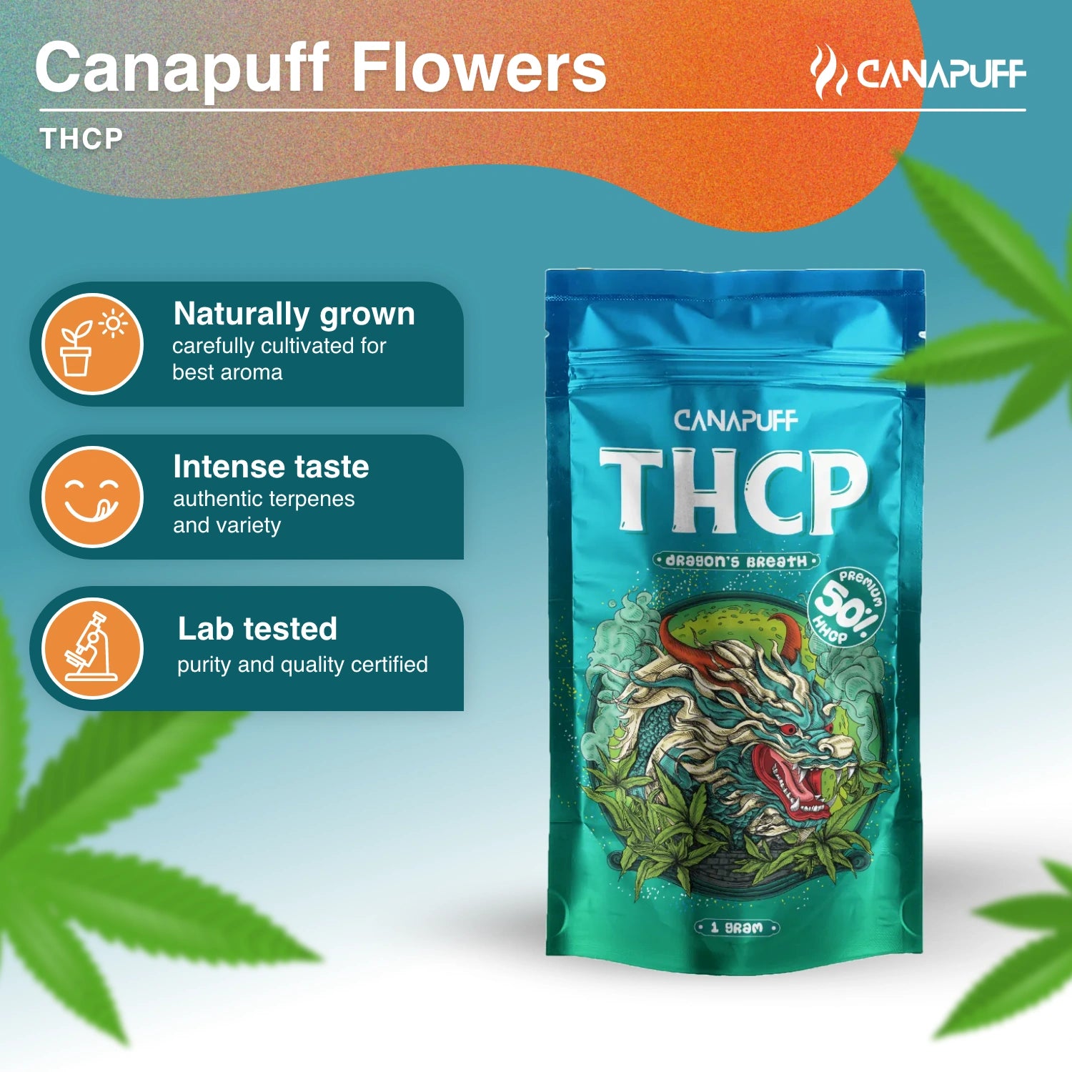 DRAGON'S BREATH 50% - THCp Flowers - Canapuff