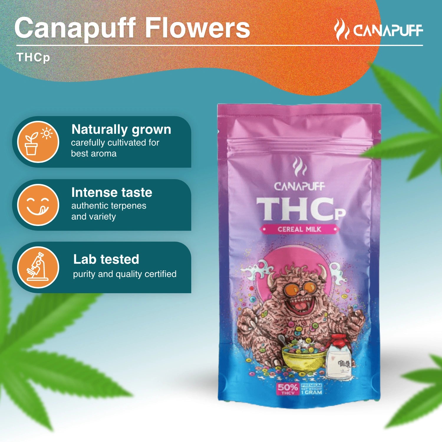 CEREAL MILK 50% - THCp Kwiaty - Canapuff
