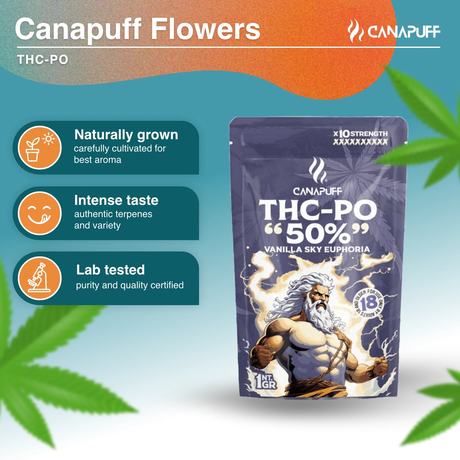 Vanilla Sky Euphoria 50% - THC-PO Kwiaty - Canapuff