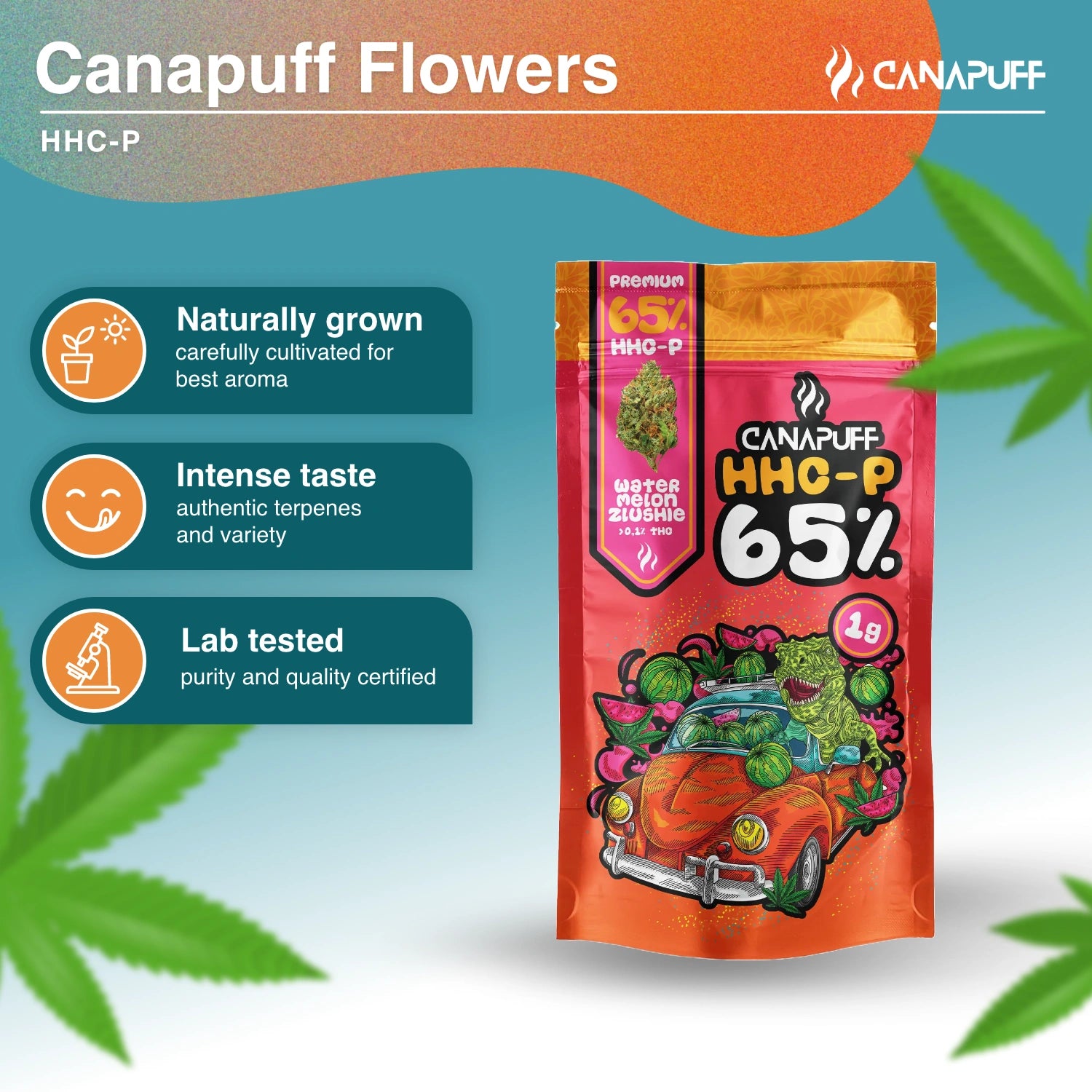 WATERMELON ZLUSHIE 65% - 10-OH-HHC Kwiaty - Canapuff