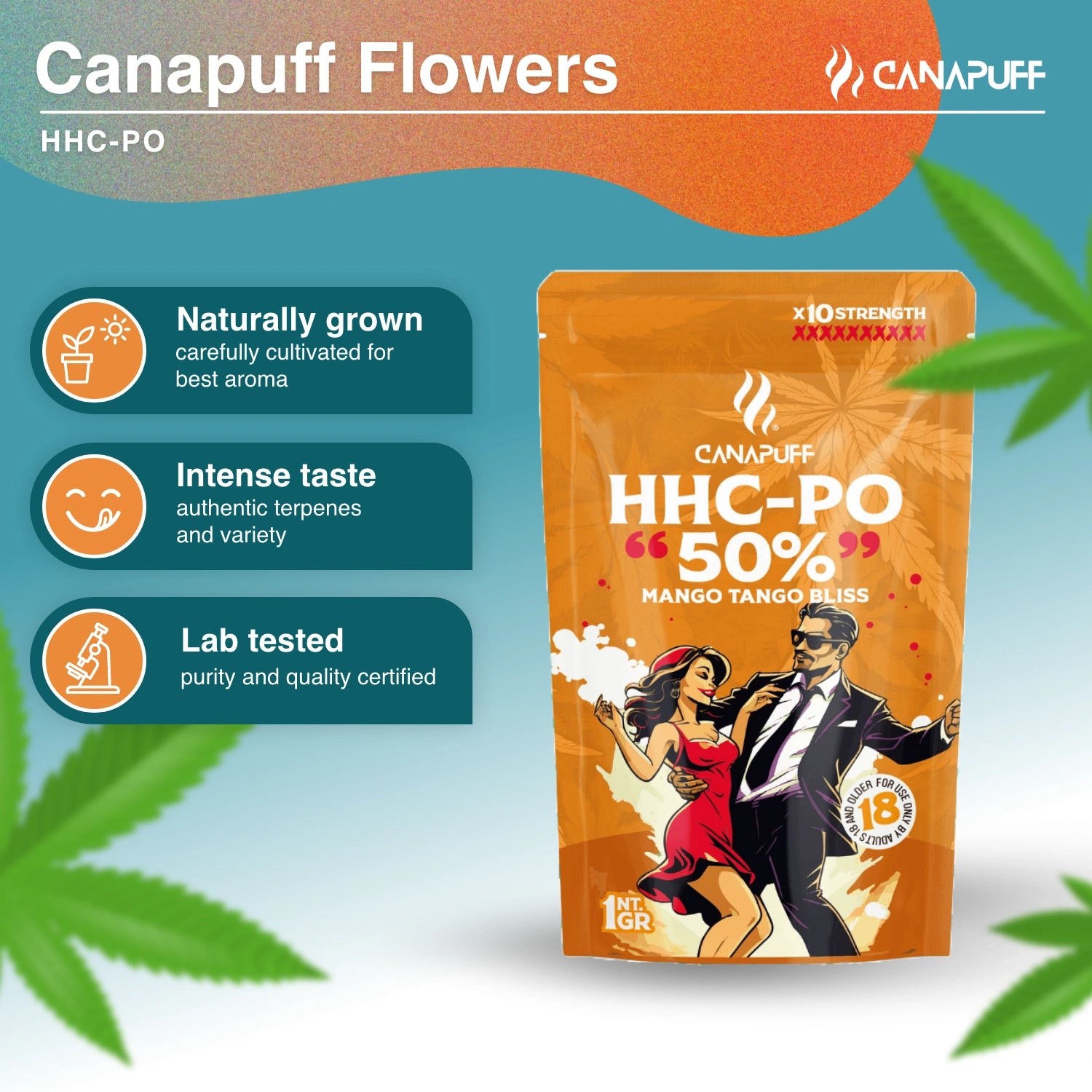 Mango Tango Bliss 50% - 10-OH-HHC Kwiaty - Canapuff