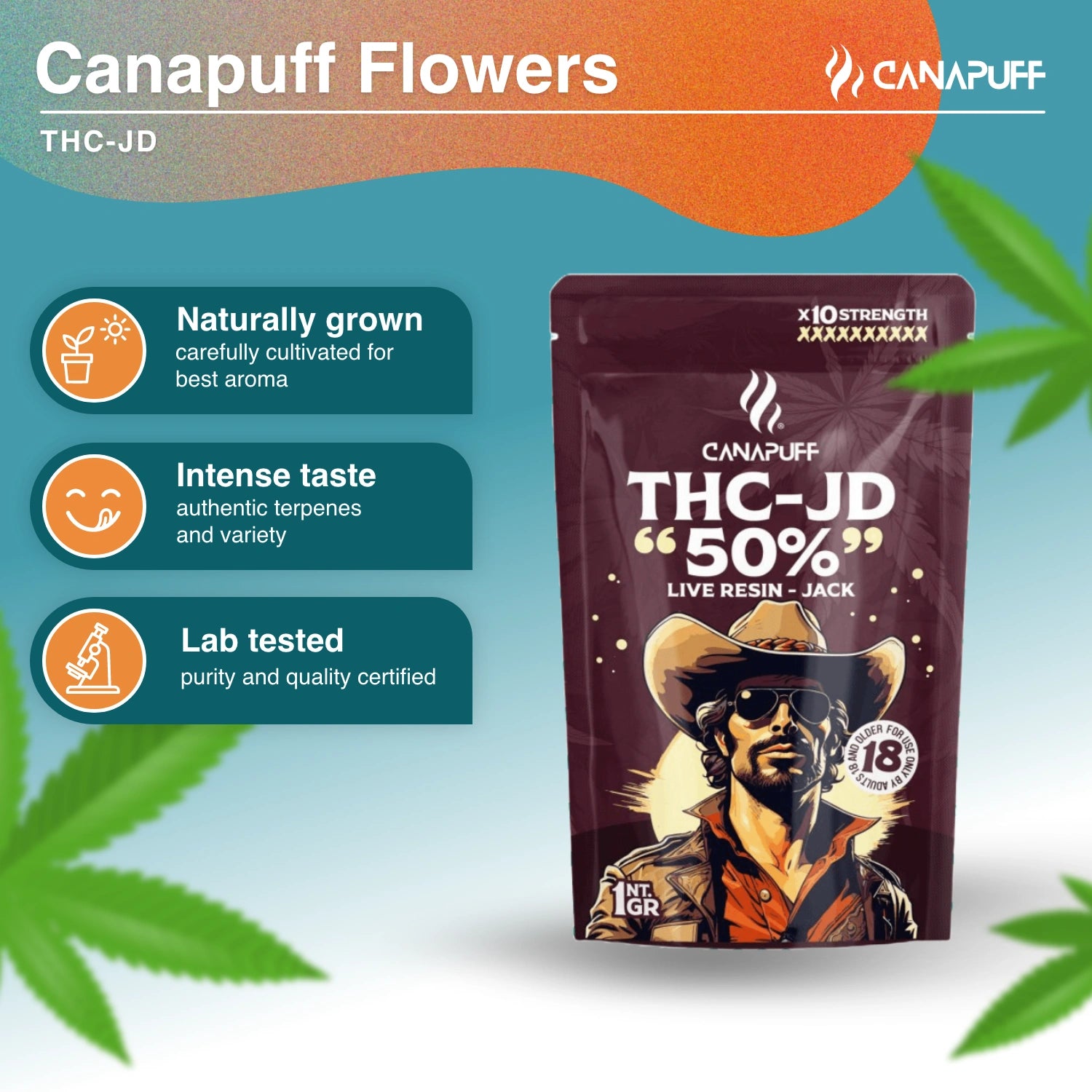 Jack 50% - THC-JD Flowers - Canapuff