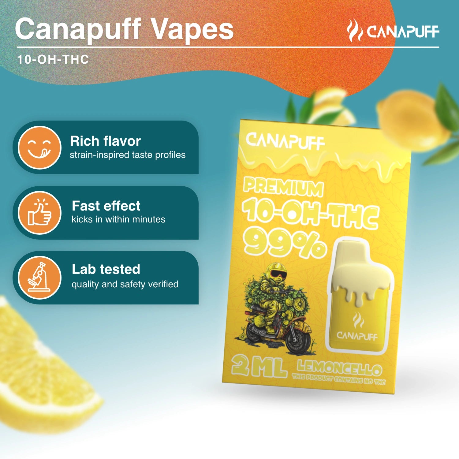 Lemoncello 99% 10-OH-THC - Vape - 2ml - Canapuff