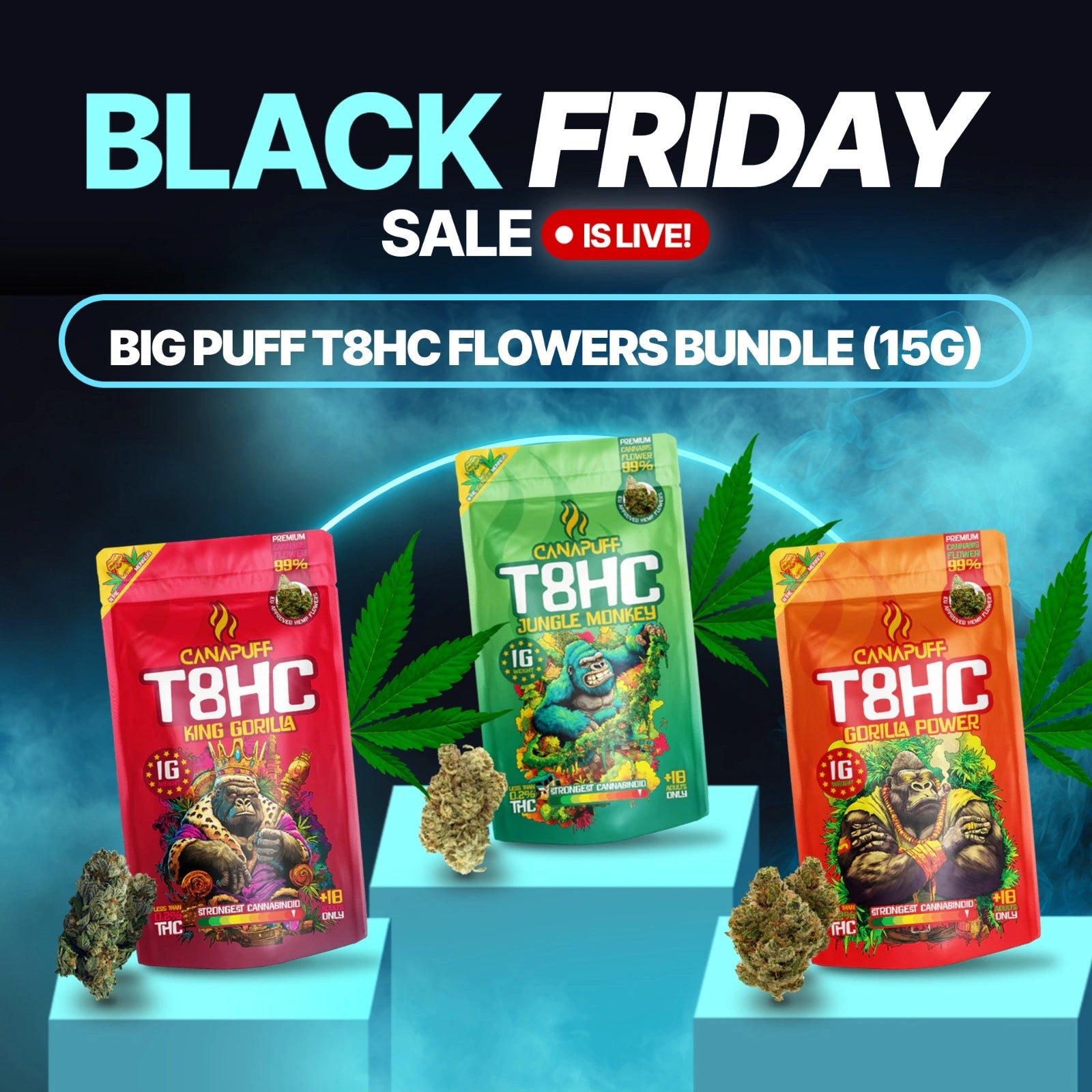Big Puff T8HC Fiori Bundle (15g)