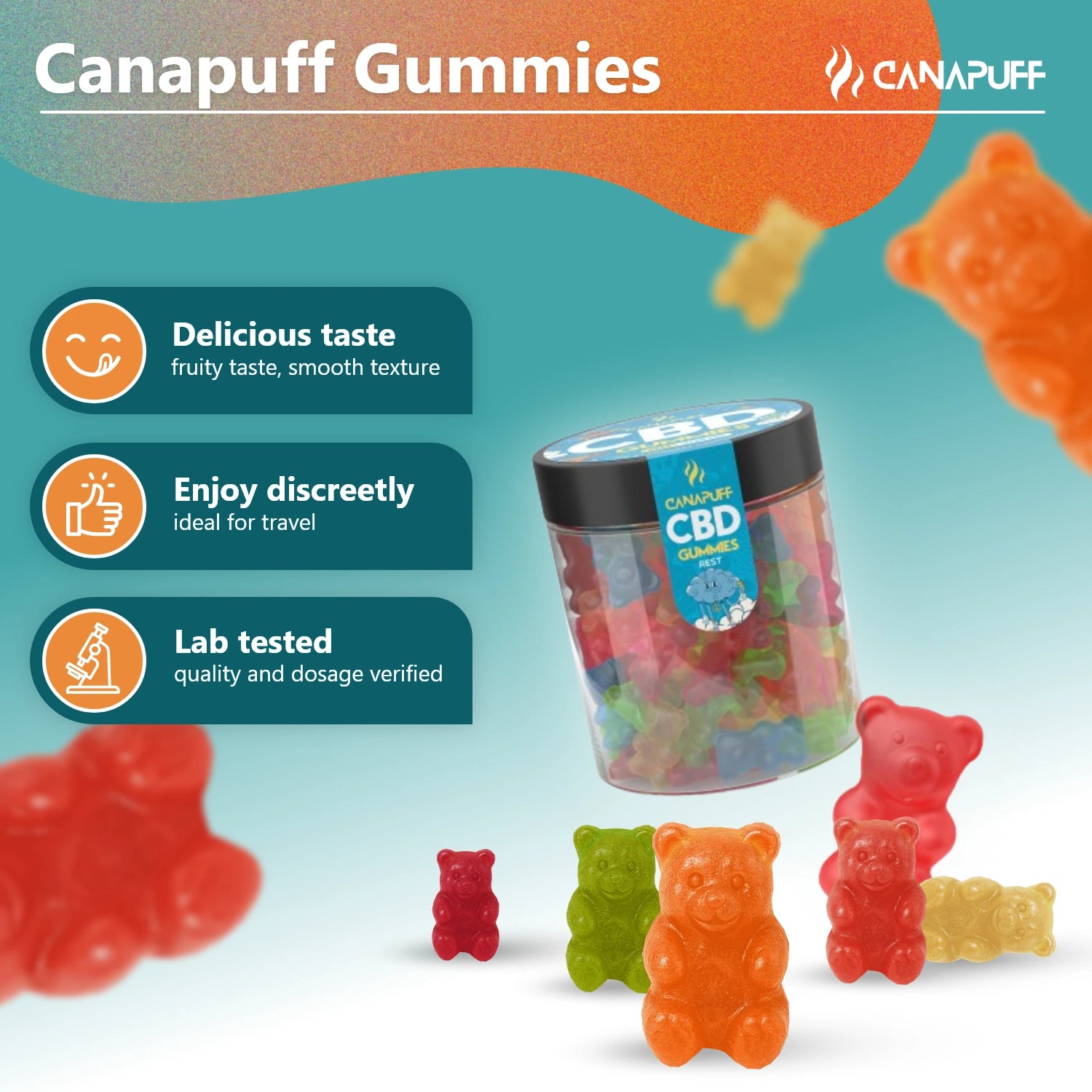 Canapuff - CBD-gumicukorkák - Pihenés