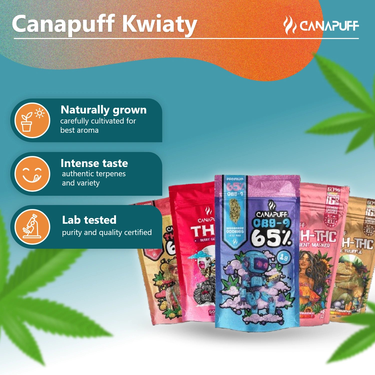 Canapuff Πακέτο γεύσης λουλουδιών
