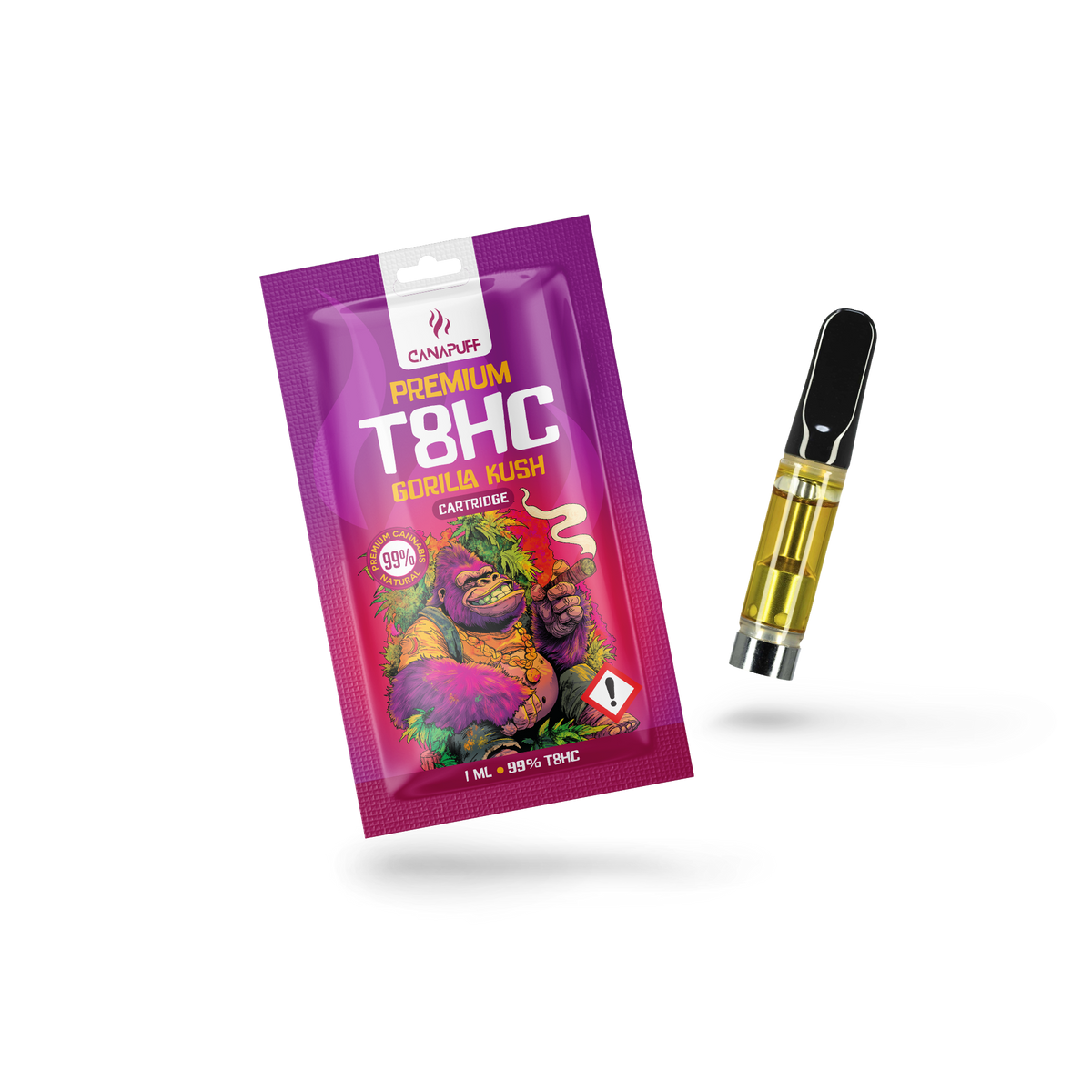 T8HC Cartridge Gorilla Kush 99%