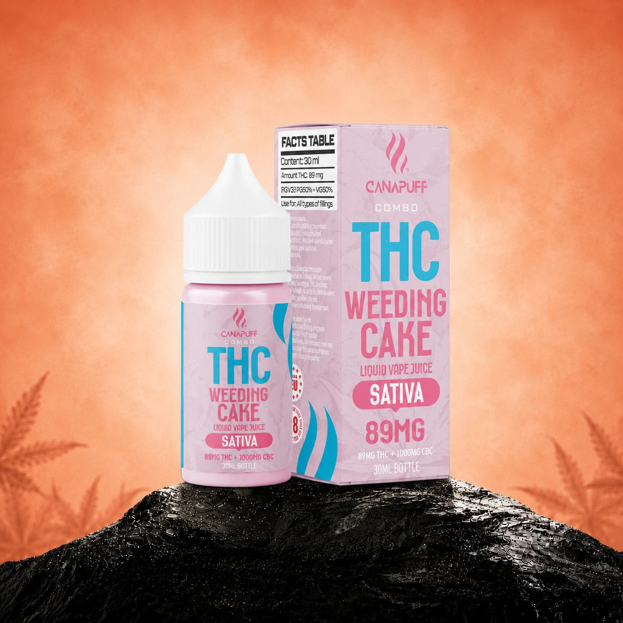 THC liquid 89 мг 1000 мг CBC Weeding Cake 30 мл