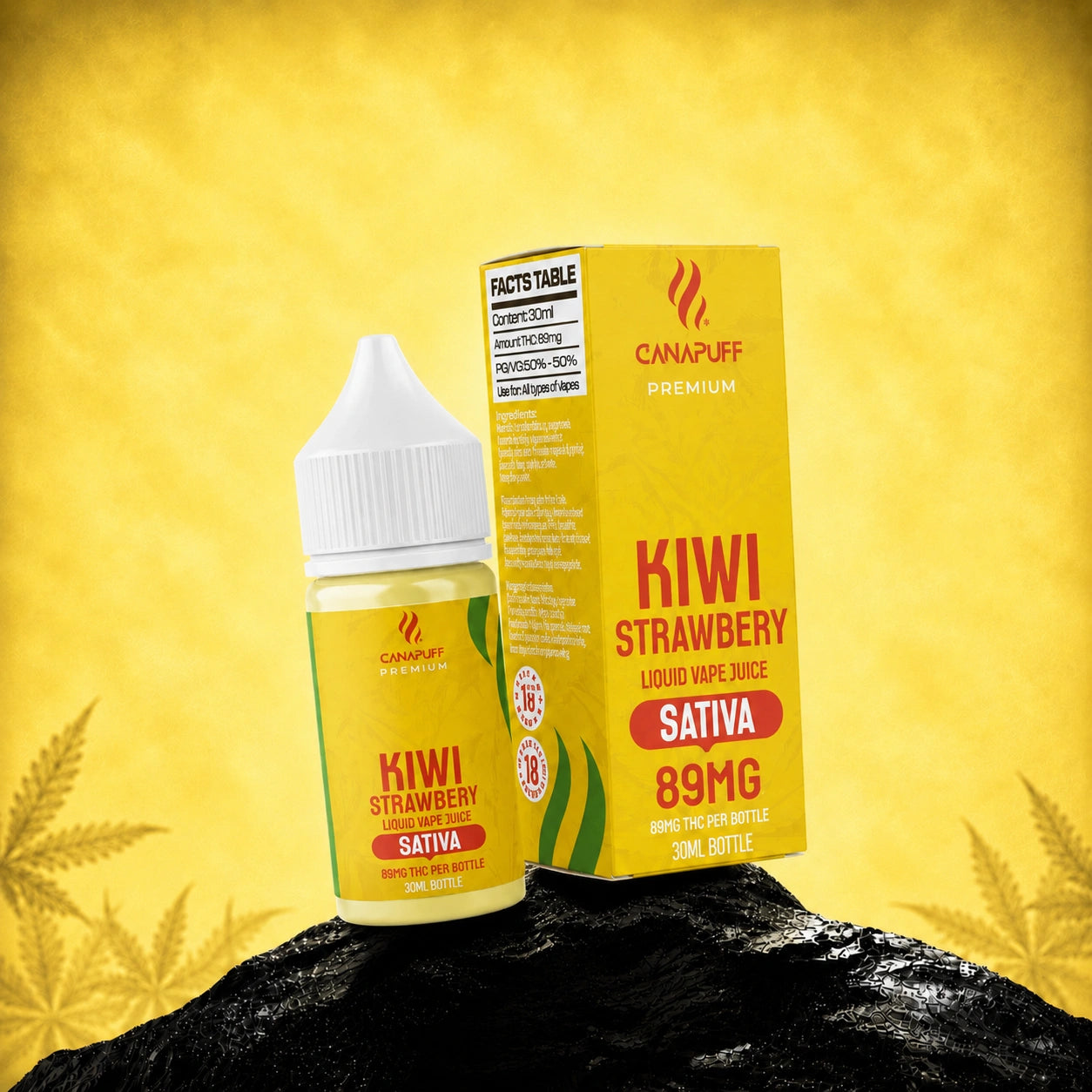 THC Liquid kivi Strawberry 89 mg 30 ml