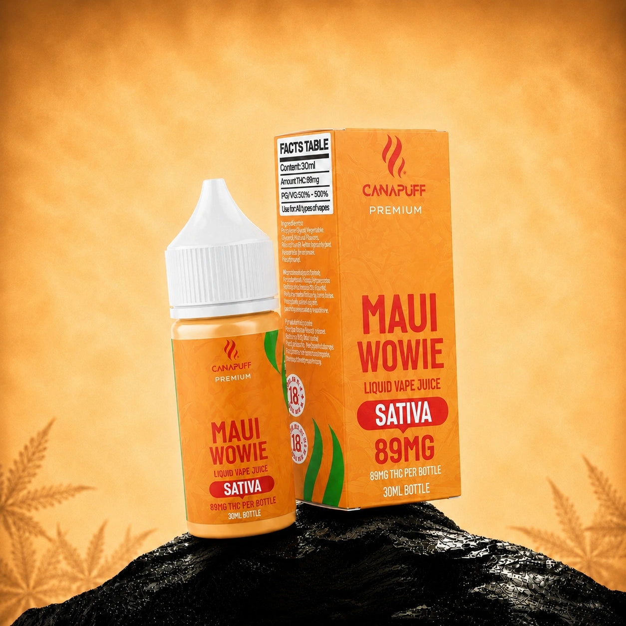 THC liquid Maui Wowie 89 mg 30 ml