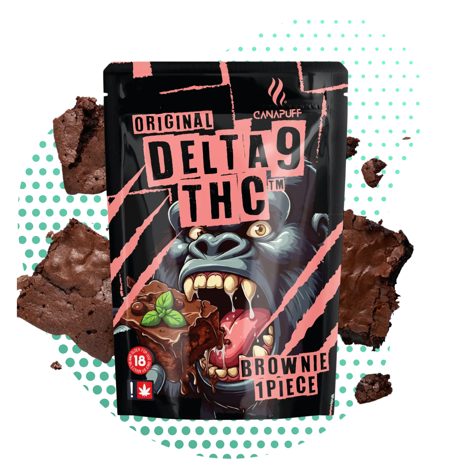 Delta 9 THC Brownies Canapuff
