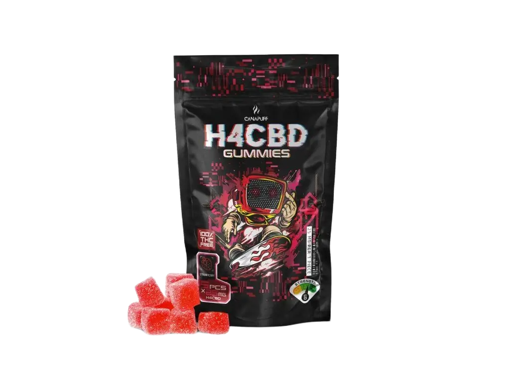 H4CBD Жувальні цукерки Strawberry