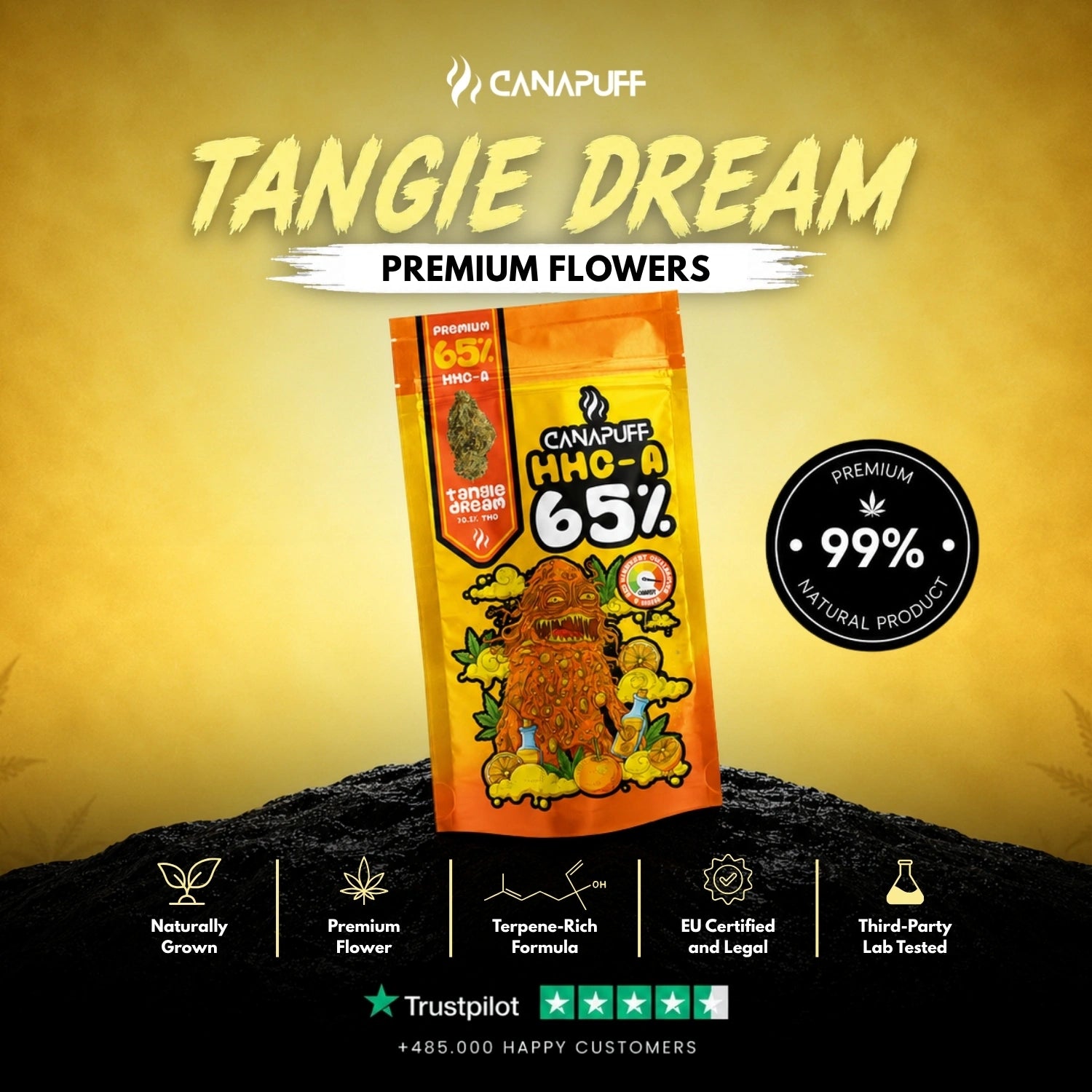 HHC-A Квіти Tangie Dream 65%