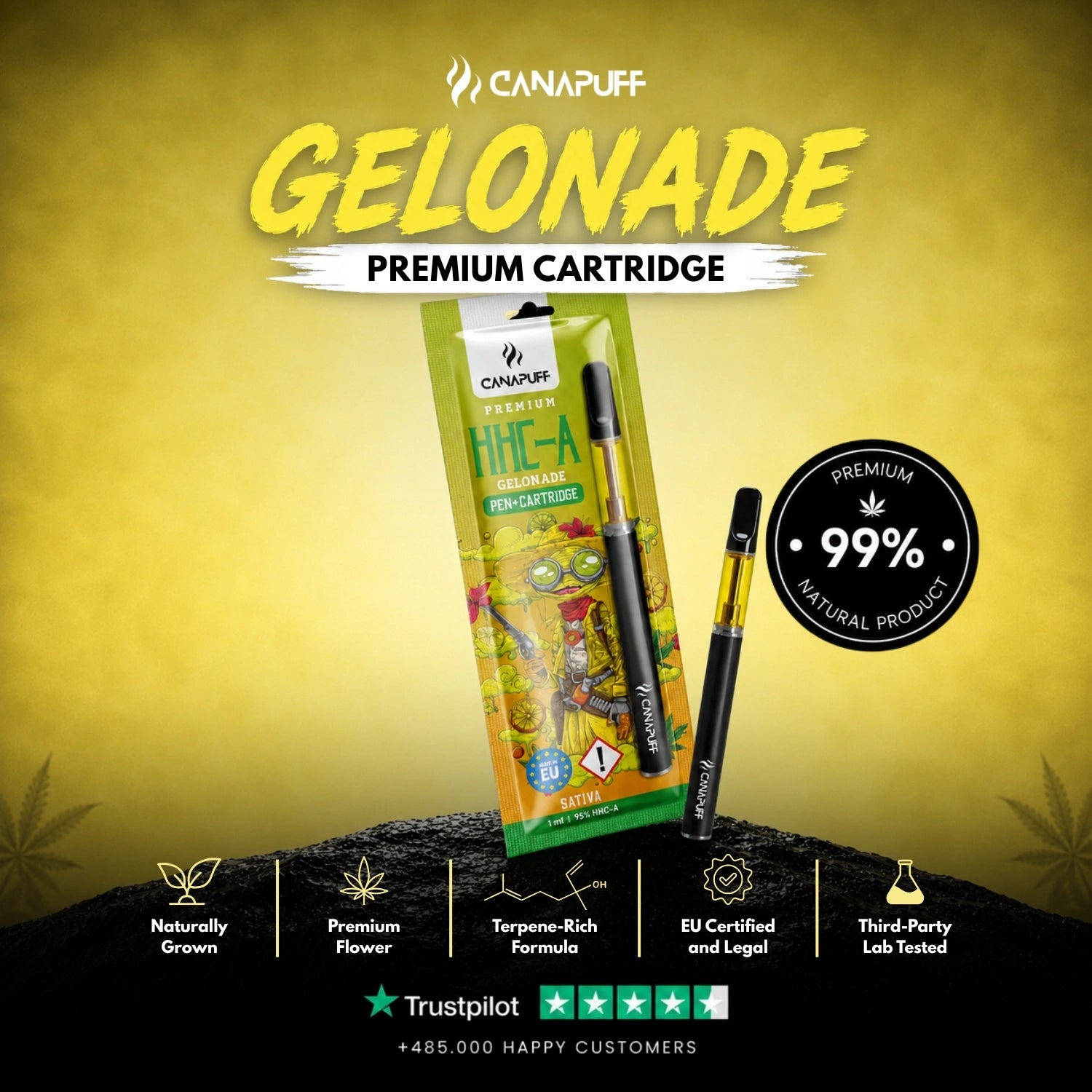 HHC-A Pen+Patrón Gelonade 95%