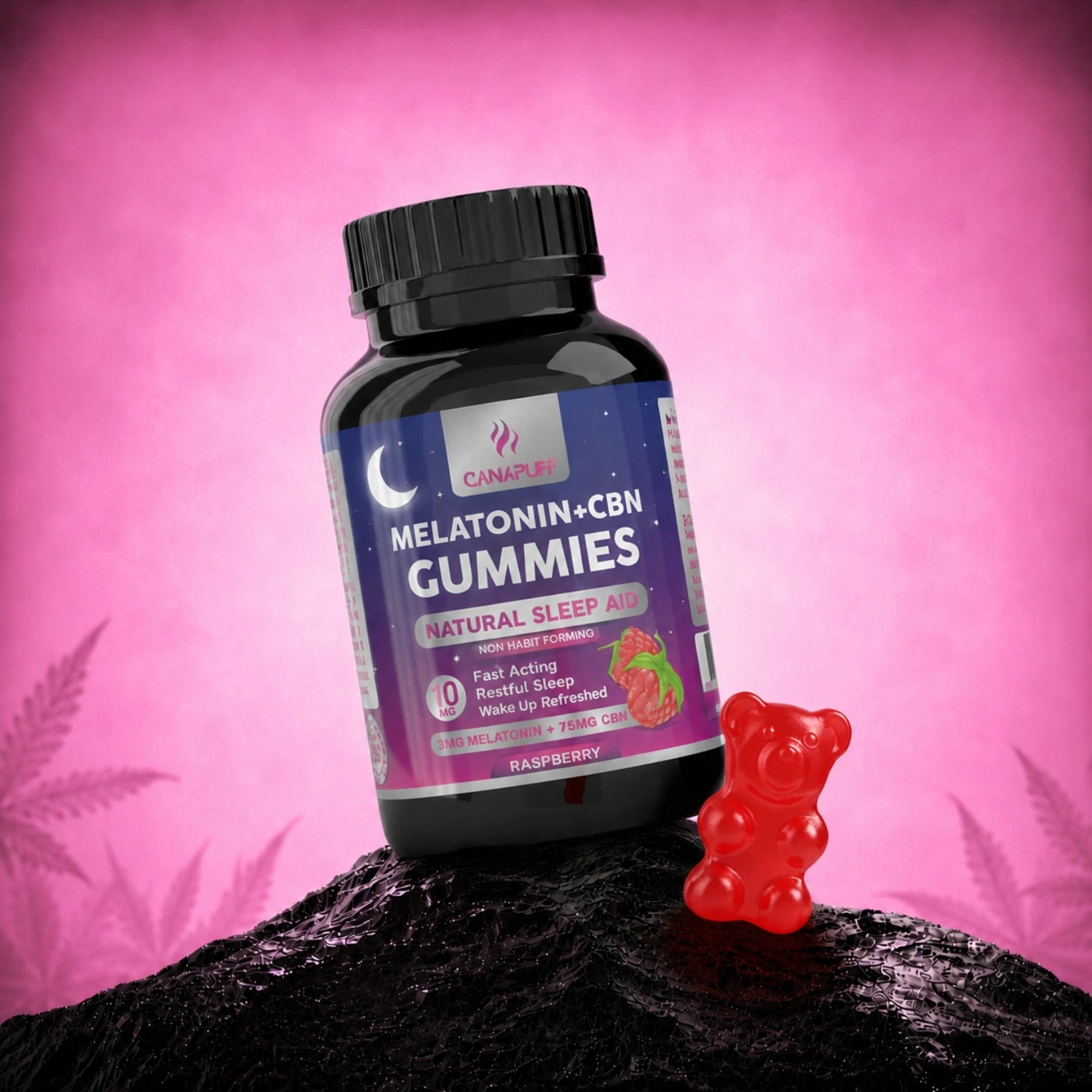 Melatonin+CBN Gummies Hallon
