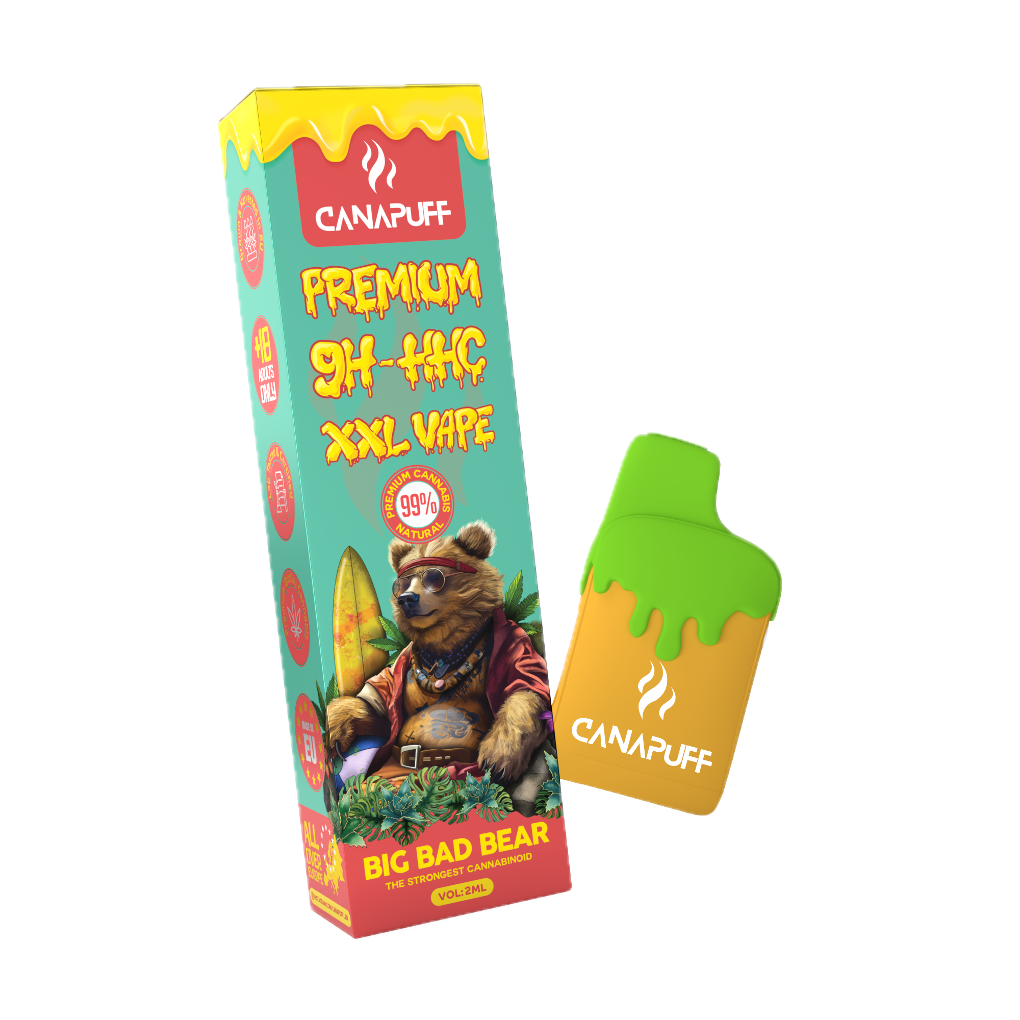 9H-HHC XXL Vape Big Bad Bear 99% 2мл