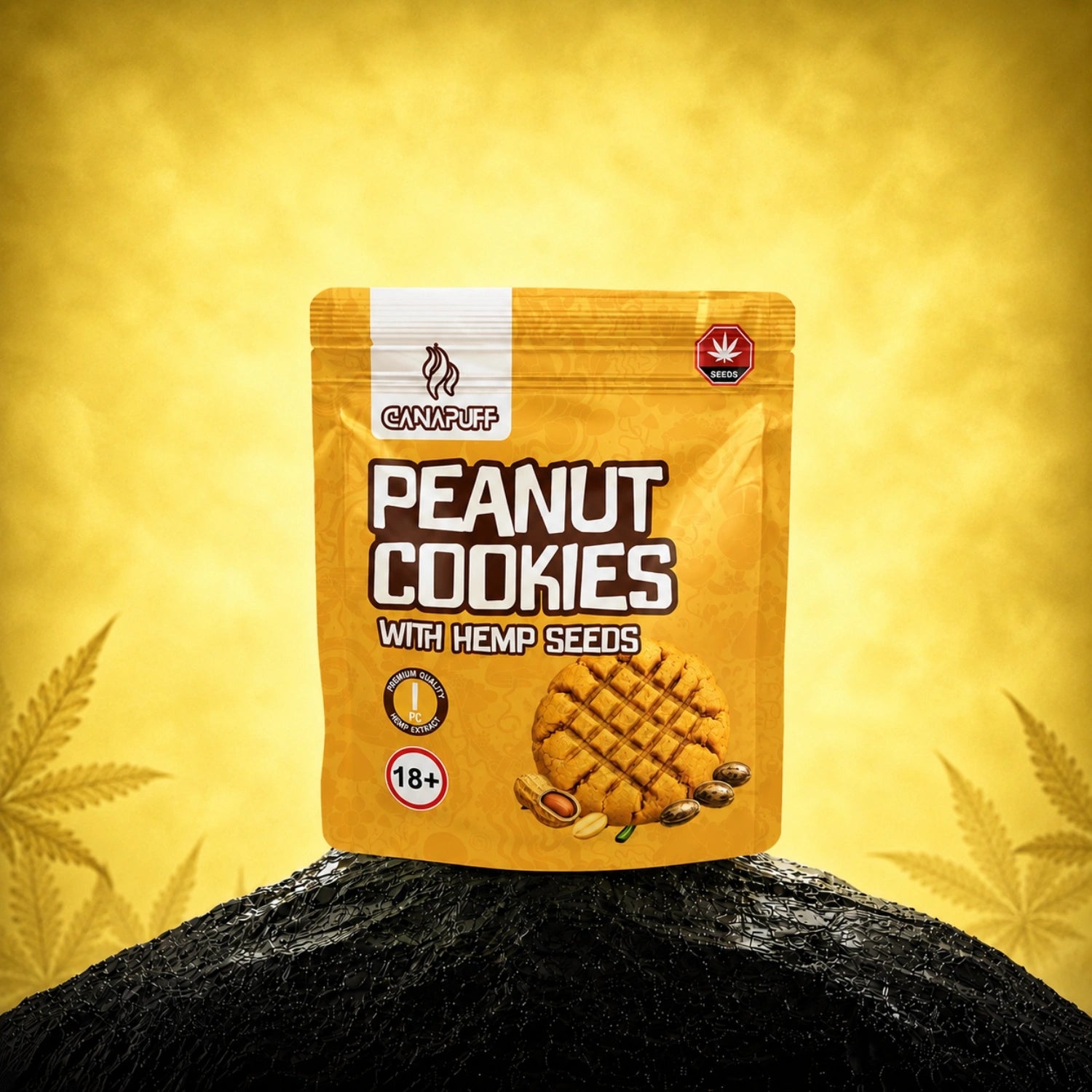 Peanut Cookies s konopnými semínky