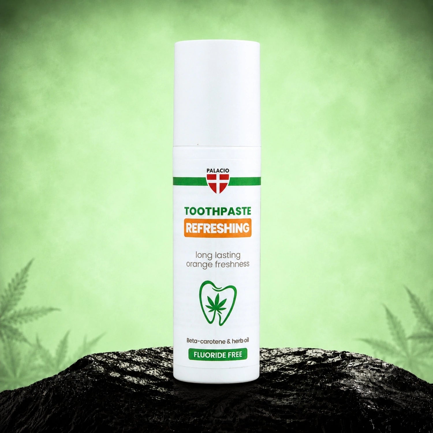 Refreshing toothpaste with hemp and orange oil, 50ml - Palacio