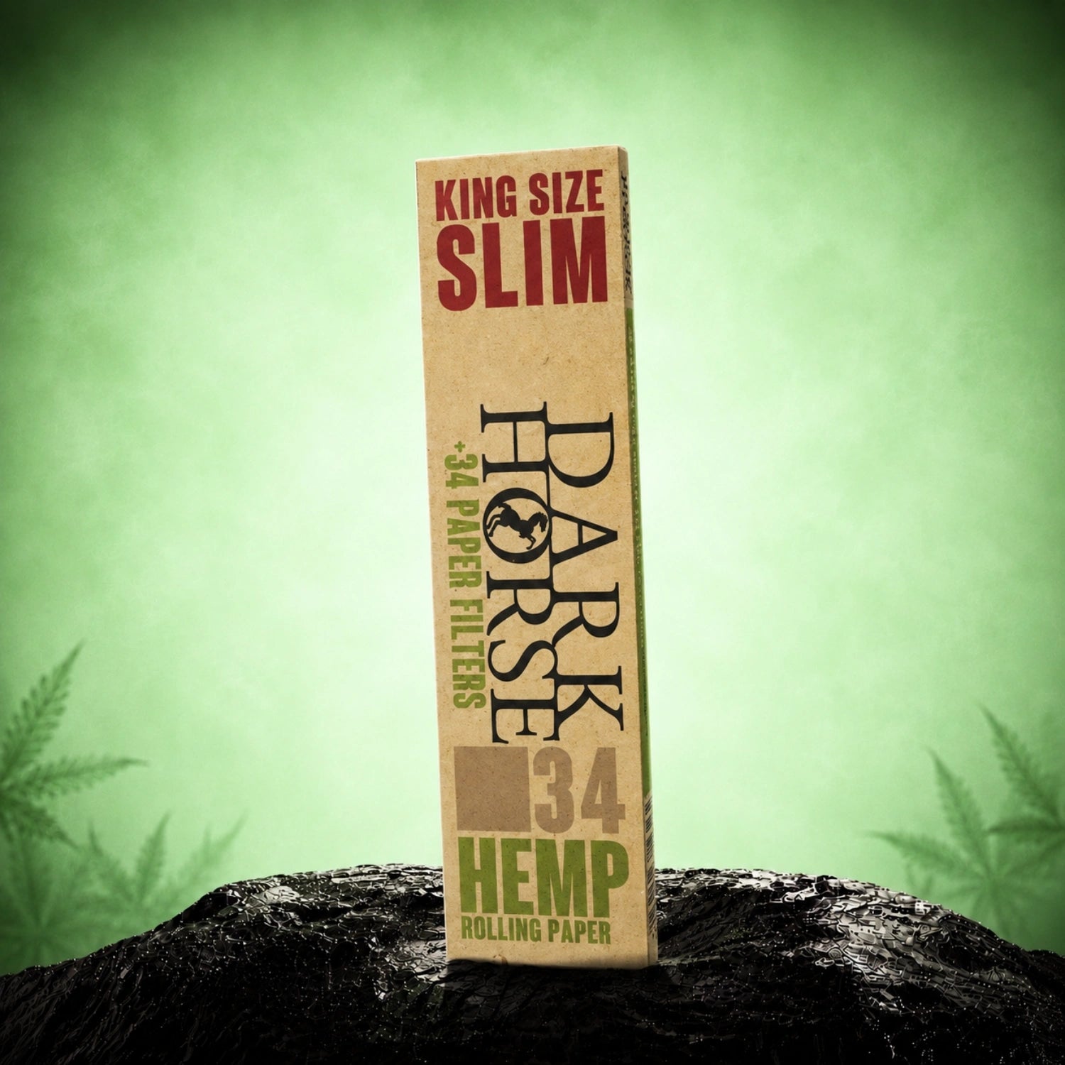 Set Rolling Papers+Filtres Dark Horse Hemp King Size