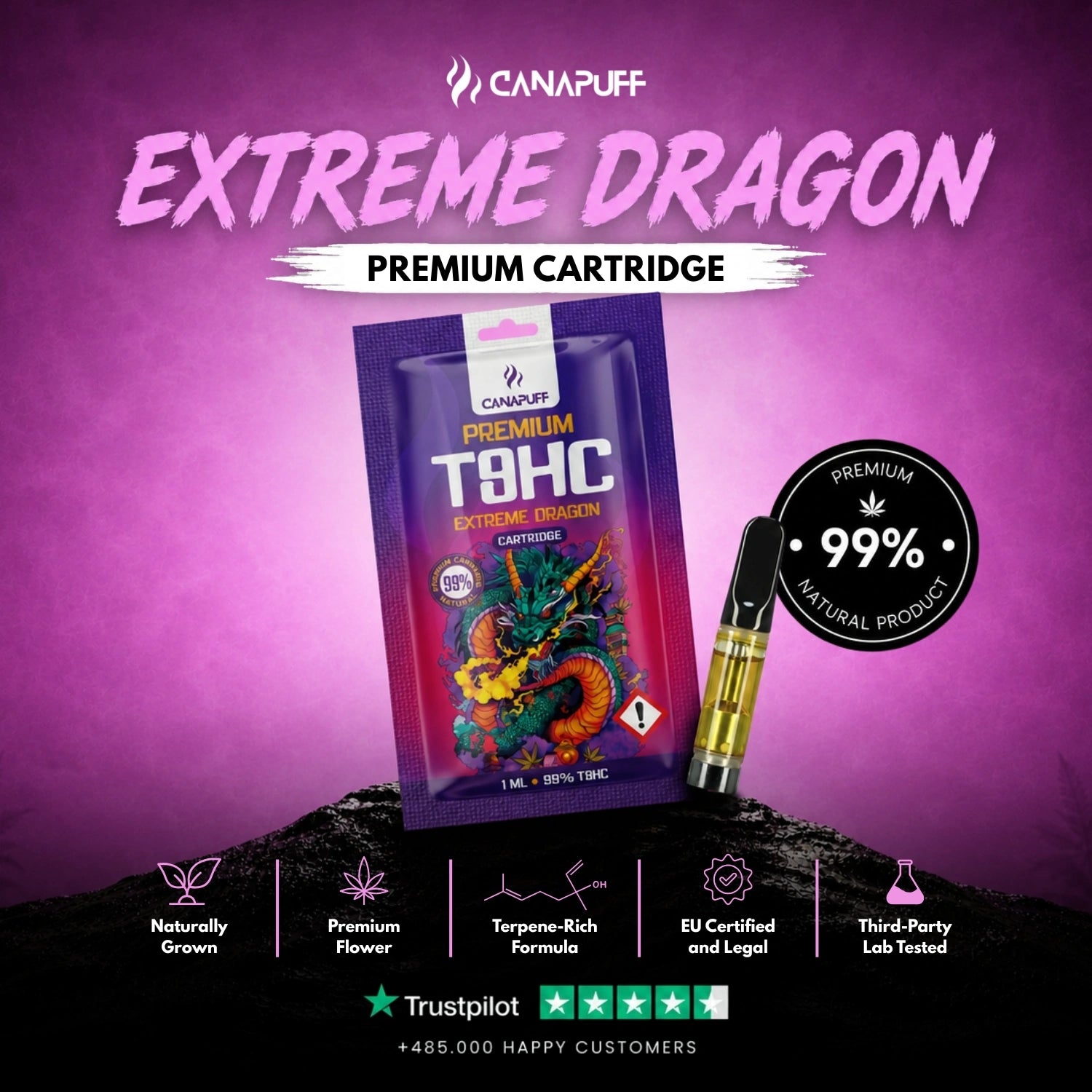 T8HC Kartridż Extreme Dragon 99%