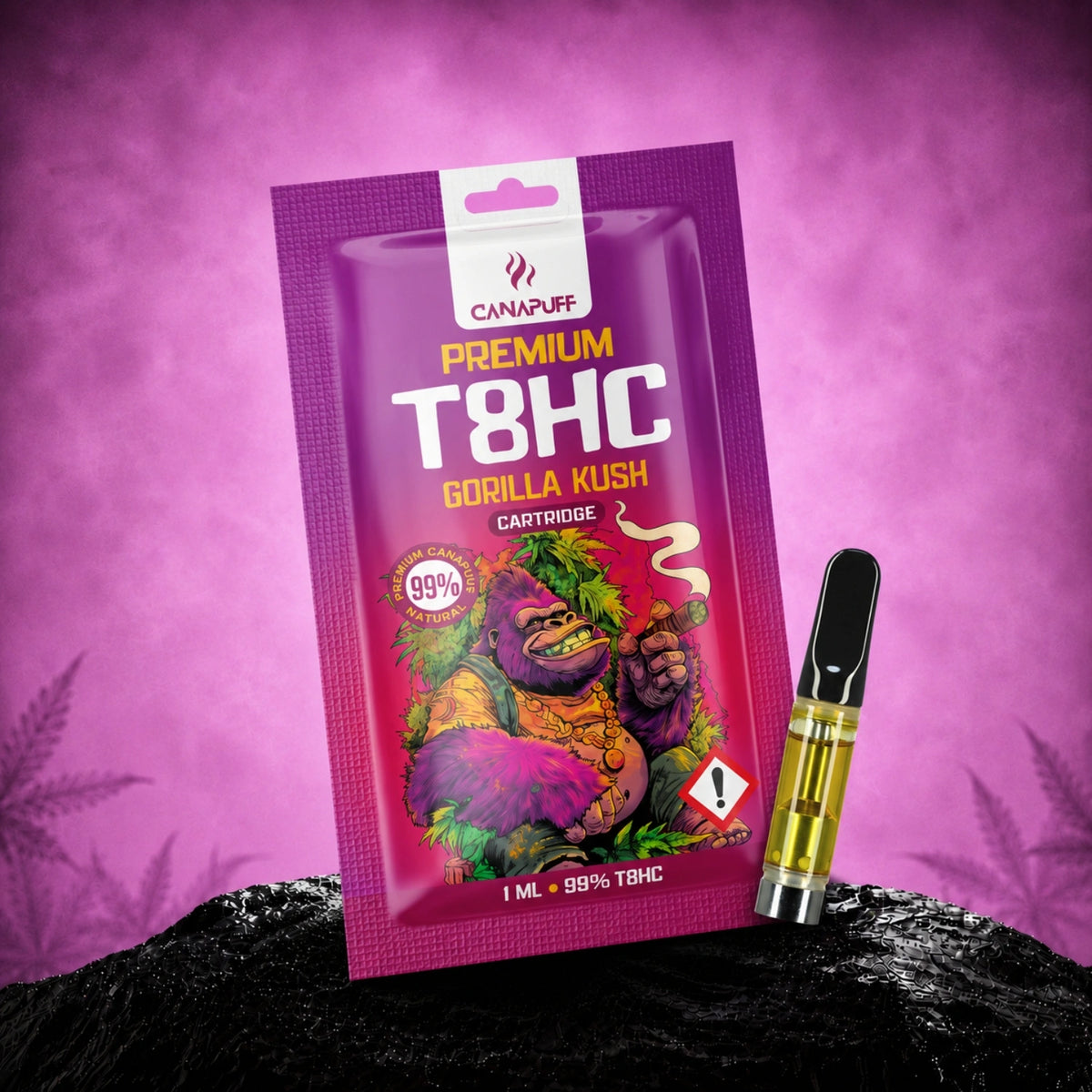 T8HC Cartridge Gorilla Kush 99% | Canapuff