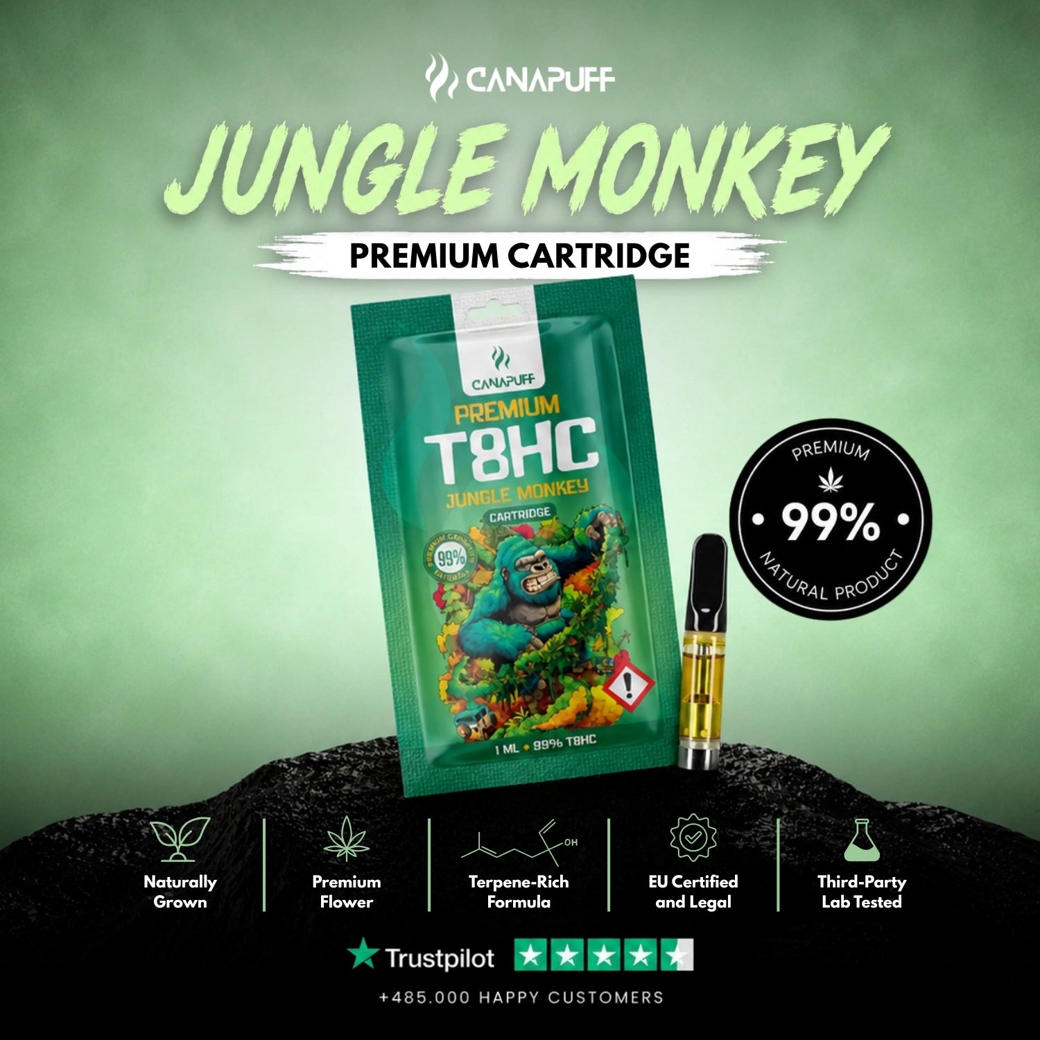 T8HC Kartridż Jungle Monkey 99%