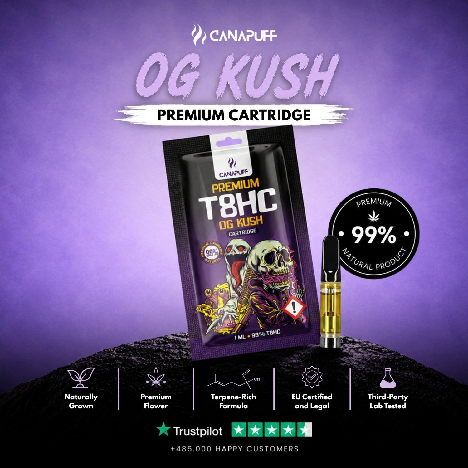 T8HC Kartridż OG Kush 99%