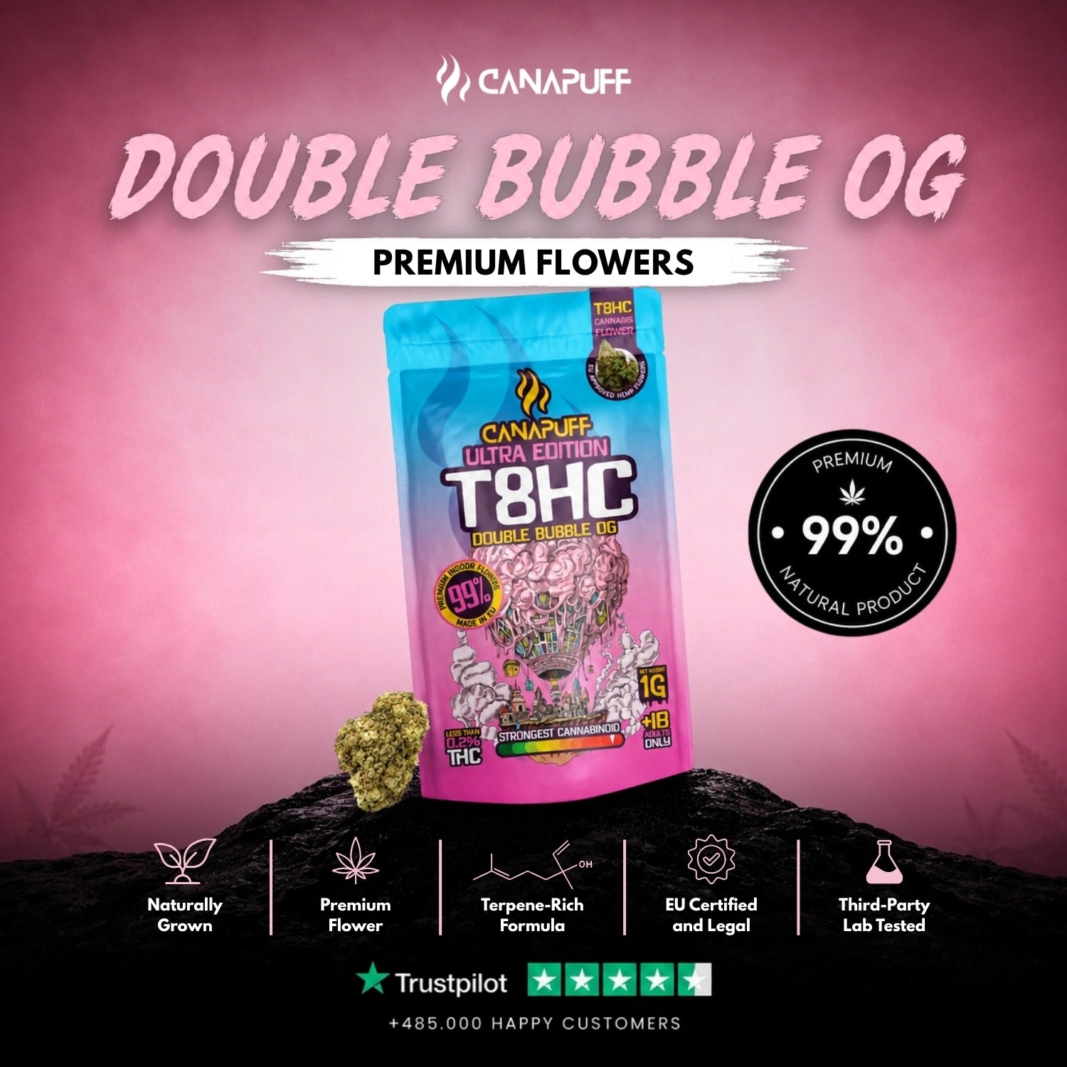 T8HC Cvjetovi Double Bubble Ultra Edition 99%